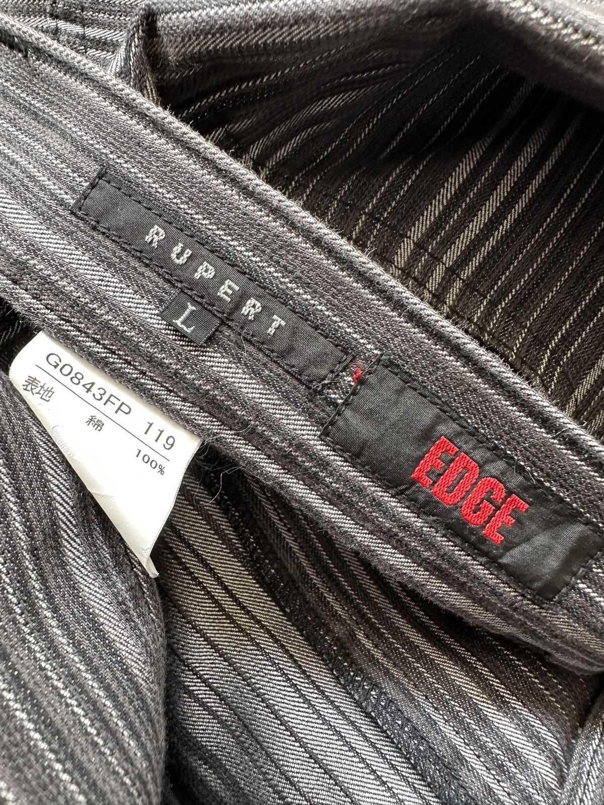 Share Spirit Homme 2000's Edge Rupert Wabash stripe denim flared jeans Size US 31 - 17 Thumbnail