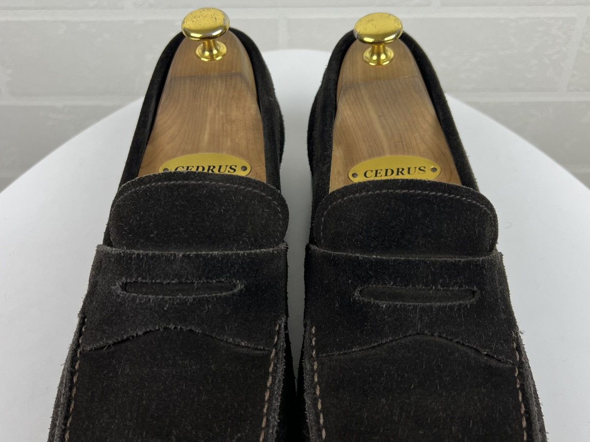 Prada PRADA MILANO Loafers Suede Shoes Strap Logo Brown Men's Size US 8 / EU 41 - 7 Thumbnail