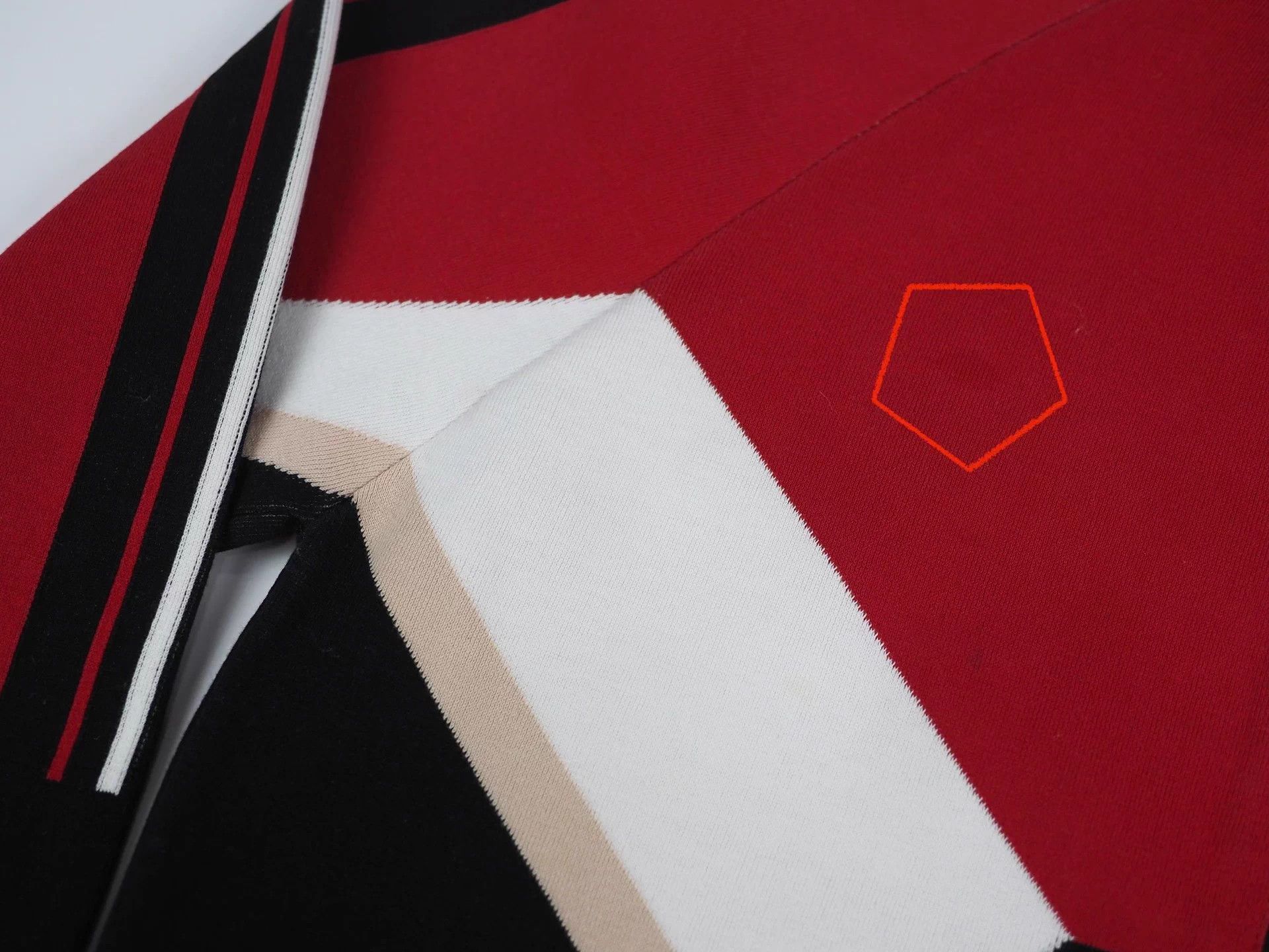 Dior DIOR Red/Black Colorblock Varsity Jacket XS (90% NEW) Size US XS / EU 42 / 0 - 5 Thumbnail