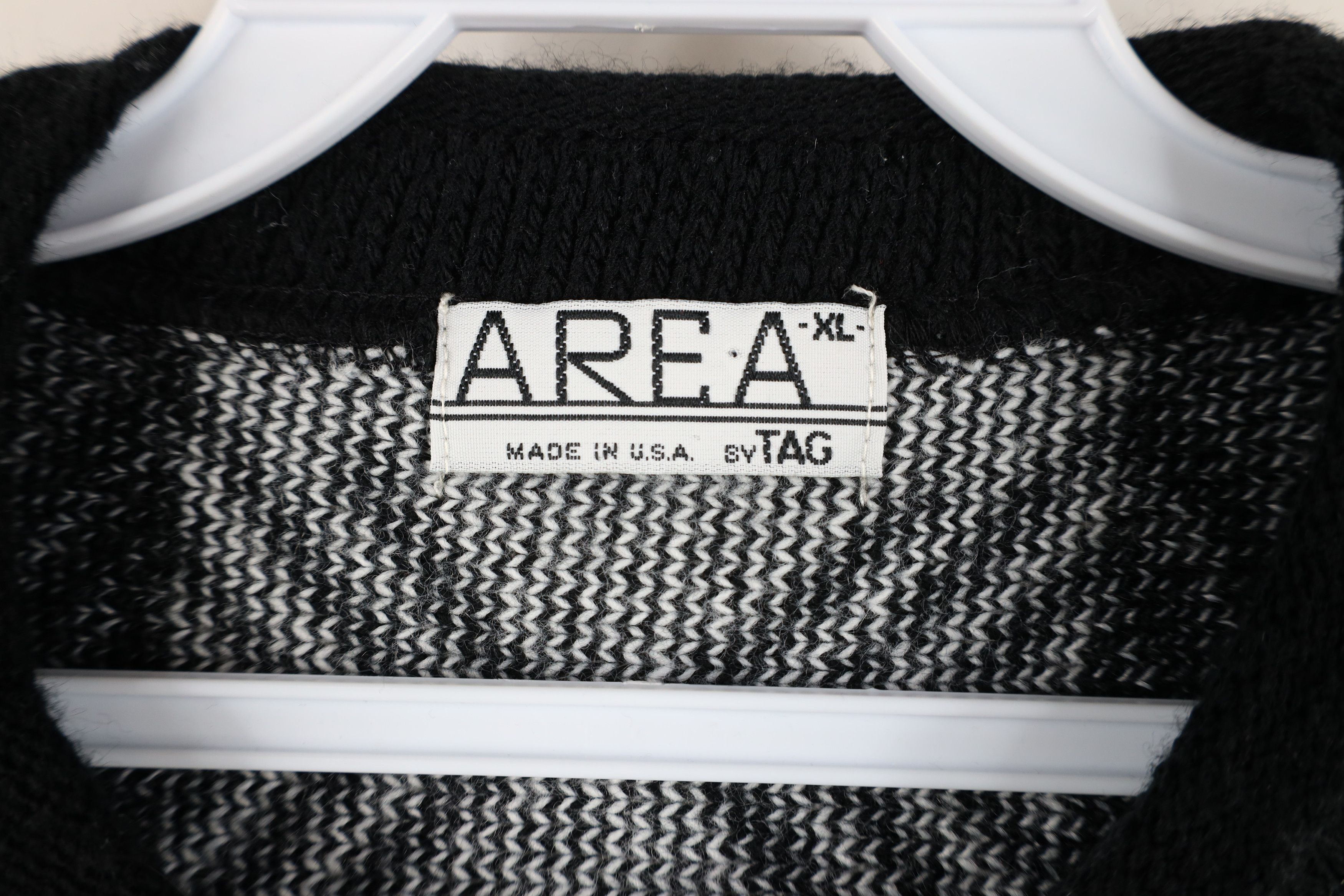 Vintage Vintage 90s Streetwear Geometric Marled Knit Sweater USA Size US XL / EU 56 / 4 - 4 Thumbnail
