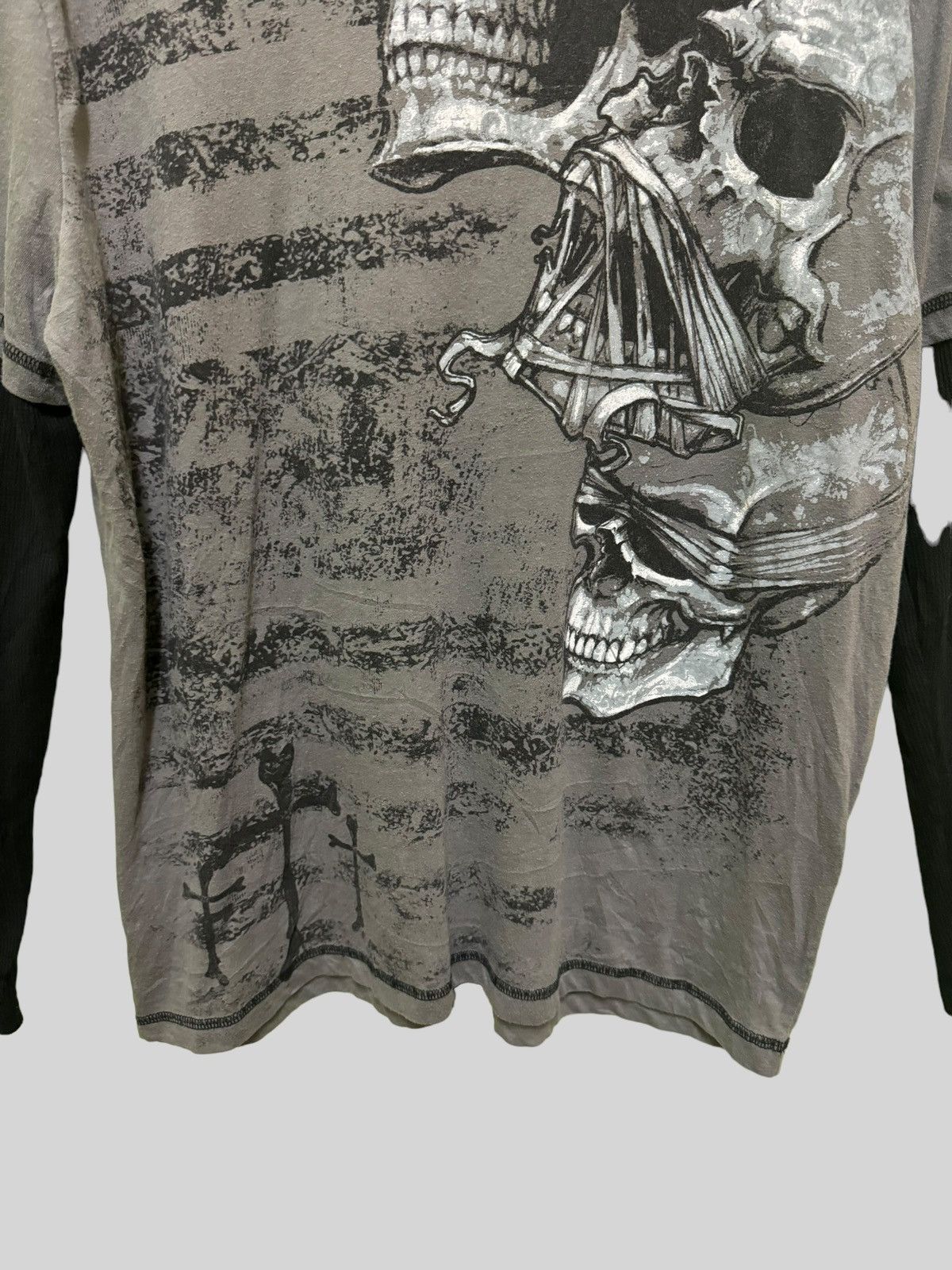 Affliction Mma Elite Wings Cross Skeleton Affliction Style LongSleeve Size US L / EU 52-54 / 3 - 6 Thumbnail
