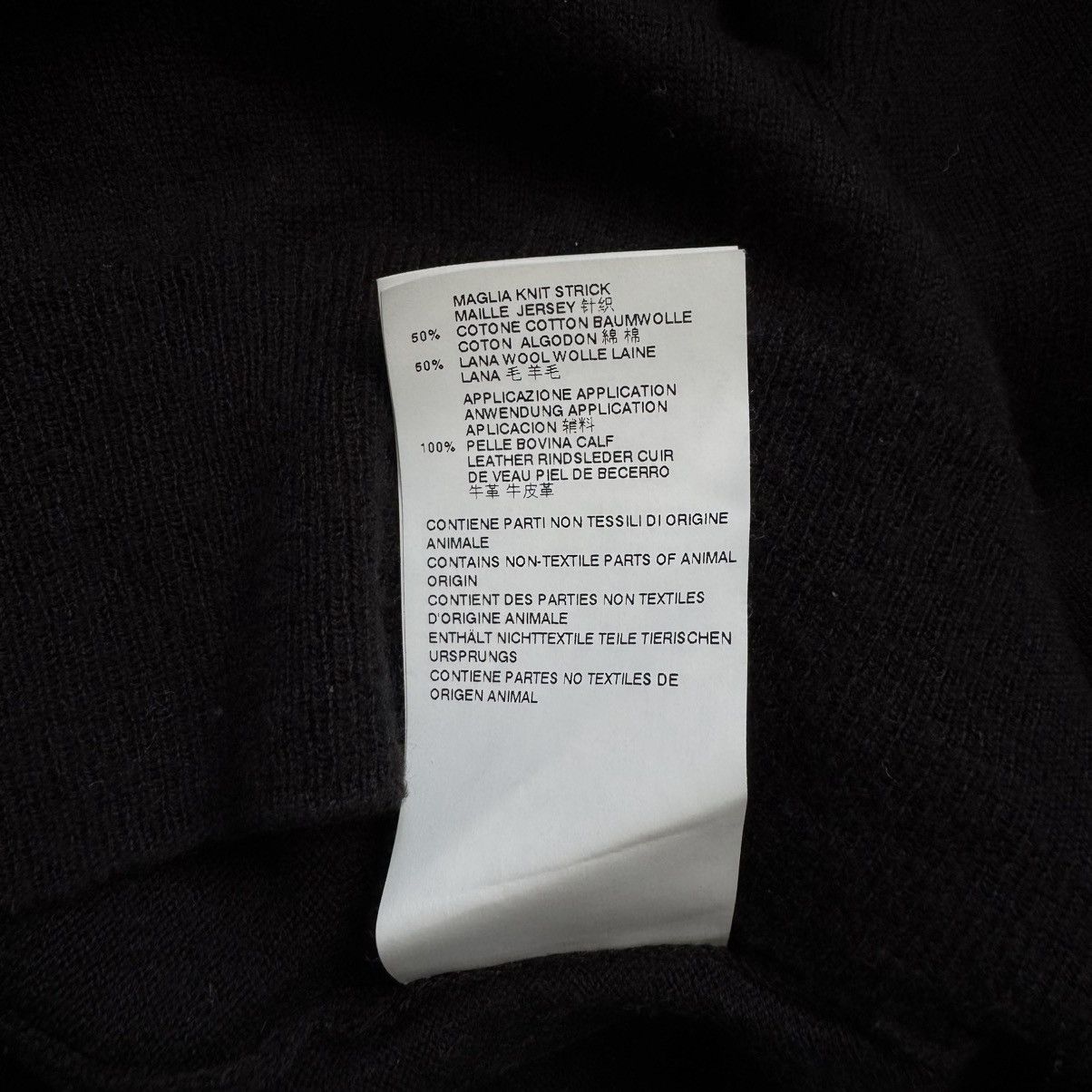 Maison Margiela AW2015 Maison Margiela V-Neck Pullover Elbow Patch Knit Size US L / EU 52-54 / 3 - 10 Thumbnail