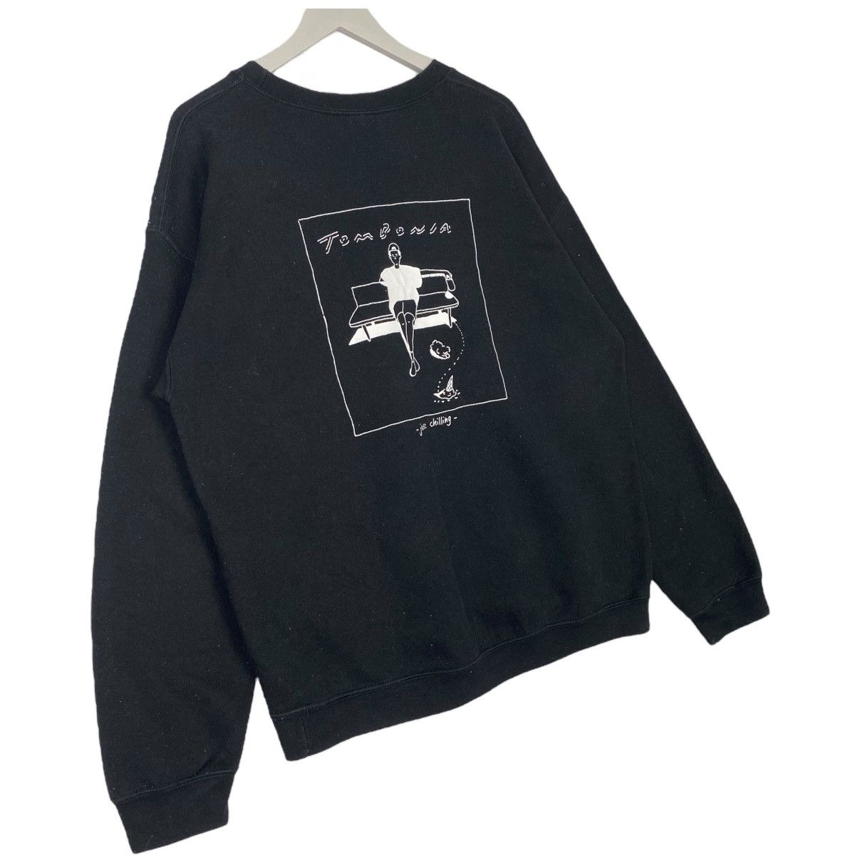 Vintage Vintage Tombonia Sweatshirt Crewneck Black Back Size L Size US L / EU 52-54 / 3 - 7 Thumbnail