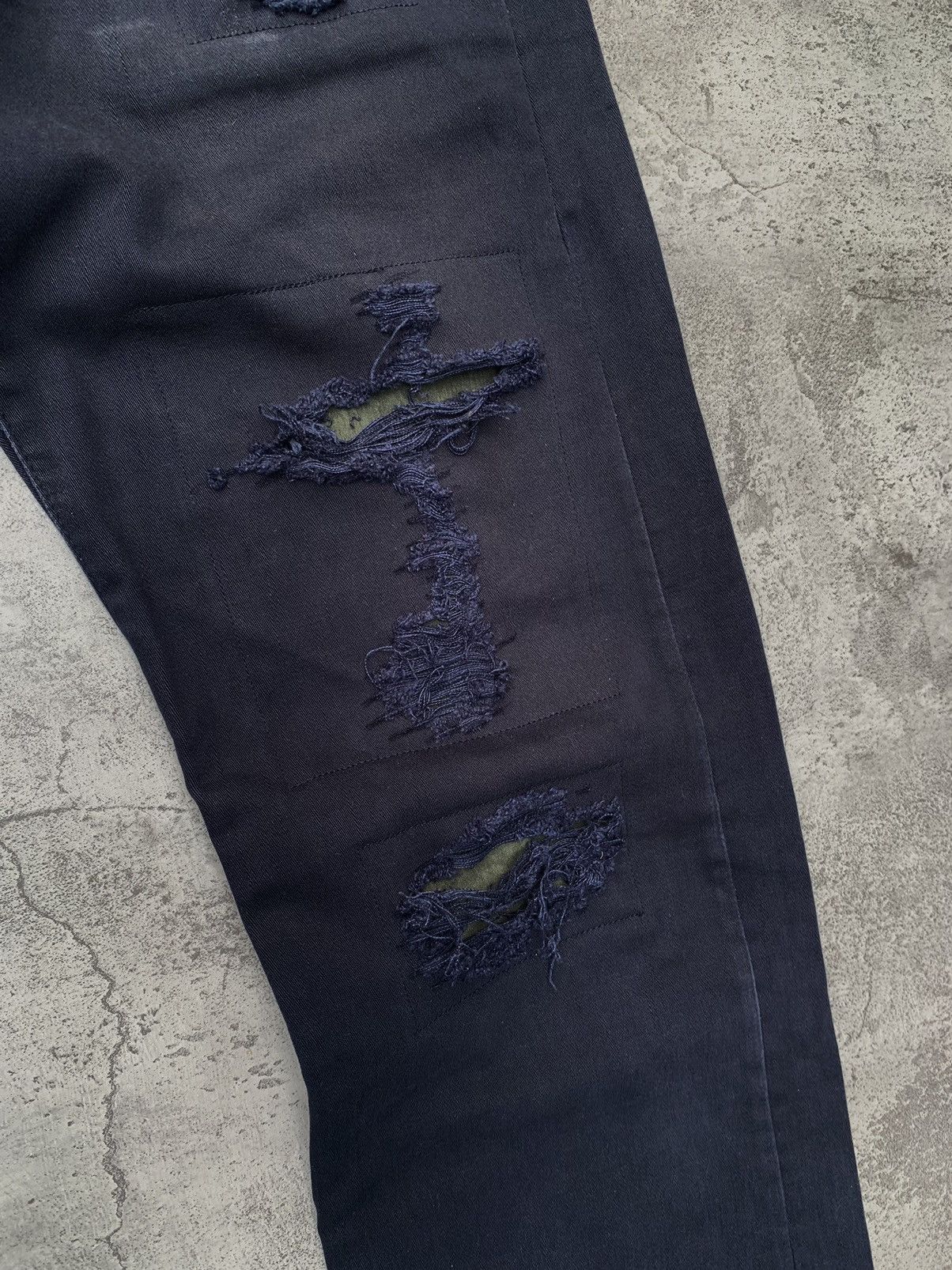 Japanese Brand Slow gun distressed jeans Size US 28 / EU 44 - 3 Thumbnail
