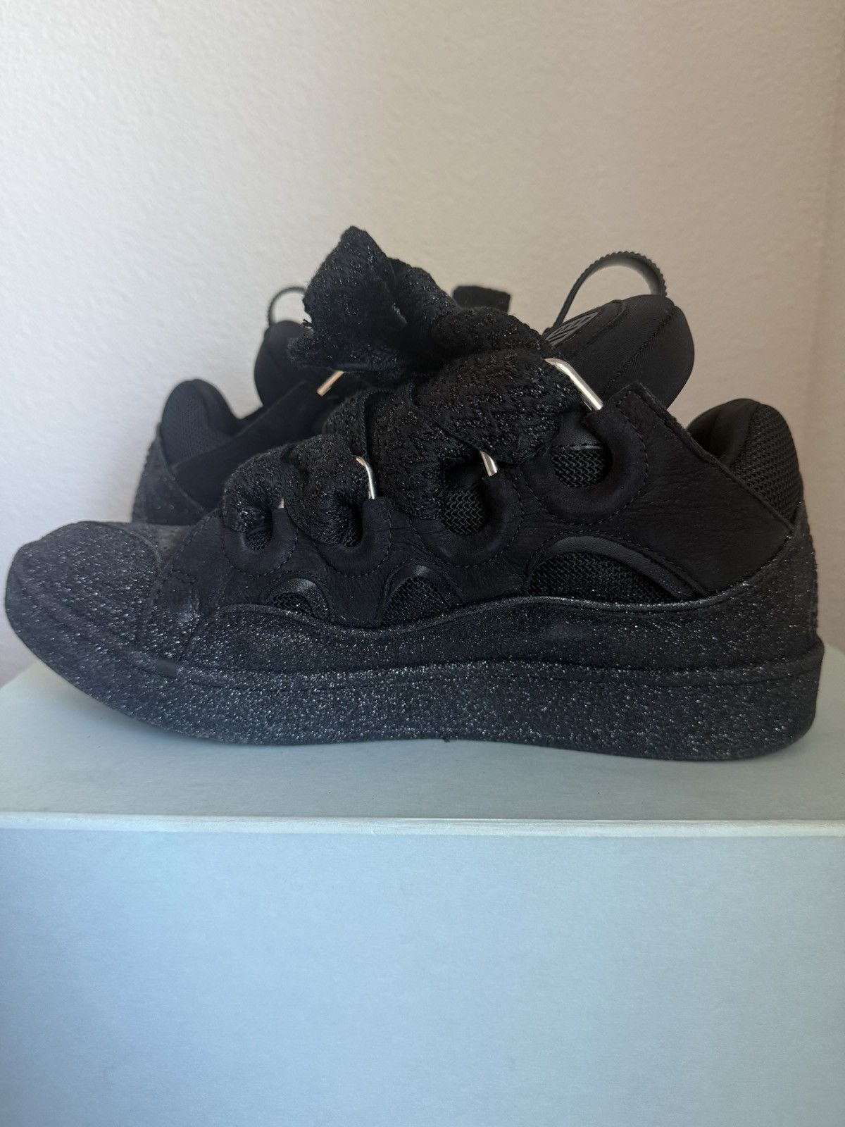 Lanvin Lanvin Curb Sneakers Black Glitter Size US 10 / EU 43 - 2 Thumbnail