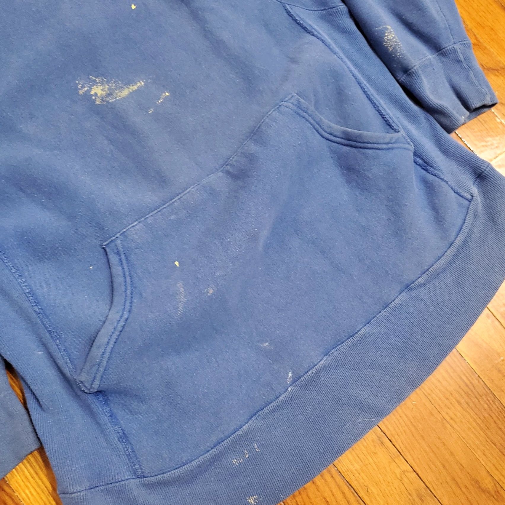 Starter VINTAGE Starter Hoodie Sweatshirt Mens Large Blue Made USA Fleece Pullover 80s Size US L / EU 52-54 / 3 - 4 Thumbnail