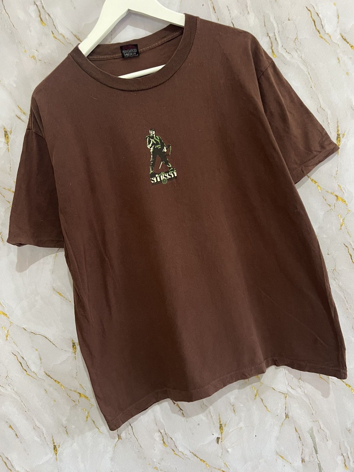 Stussy Vintage Stussy Army Logo T-Shirt – OG Streetwear Classic Size US XL / EU 56 / 4 - 3 Thumbnail