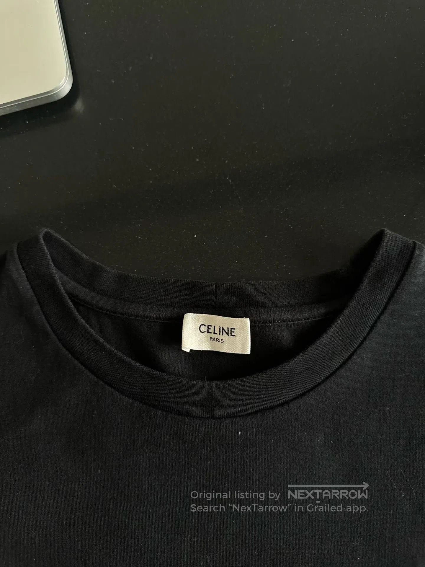Celine CELINE Black Logo Short Sleeve| Size US M / EU 48-50 / 2 - 3 Thumbnail