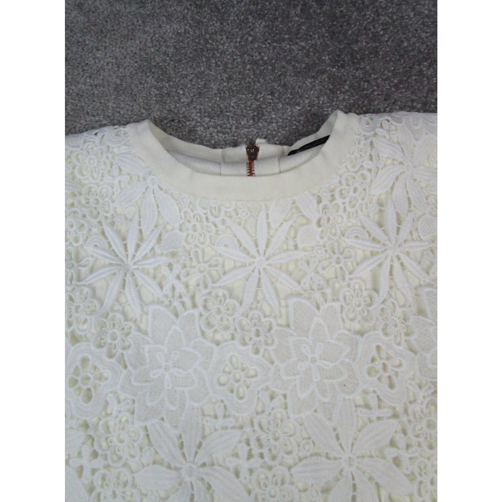 Vintage Bruce Oldfield Jacket Womens 12 Beige Floral Embroidered Bomber Jacket" Size XL / US 12-14 / IT 48-50 - 2 Thumbnail