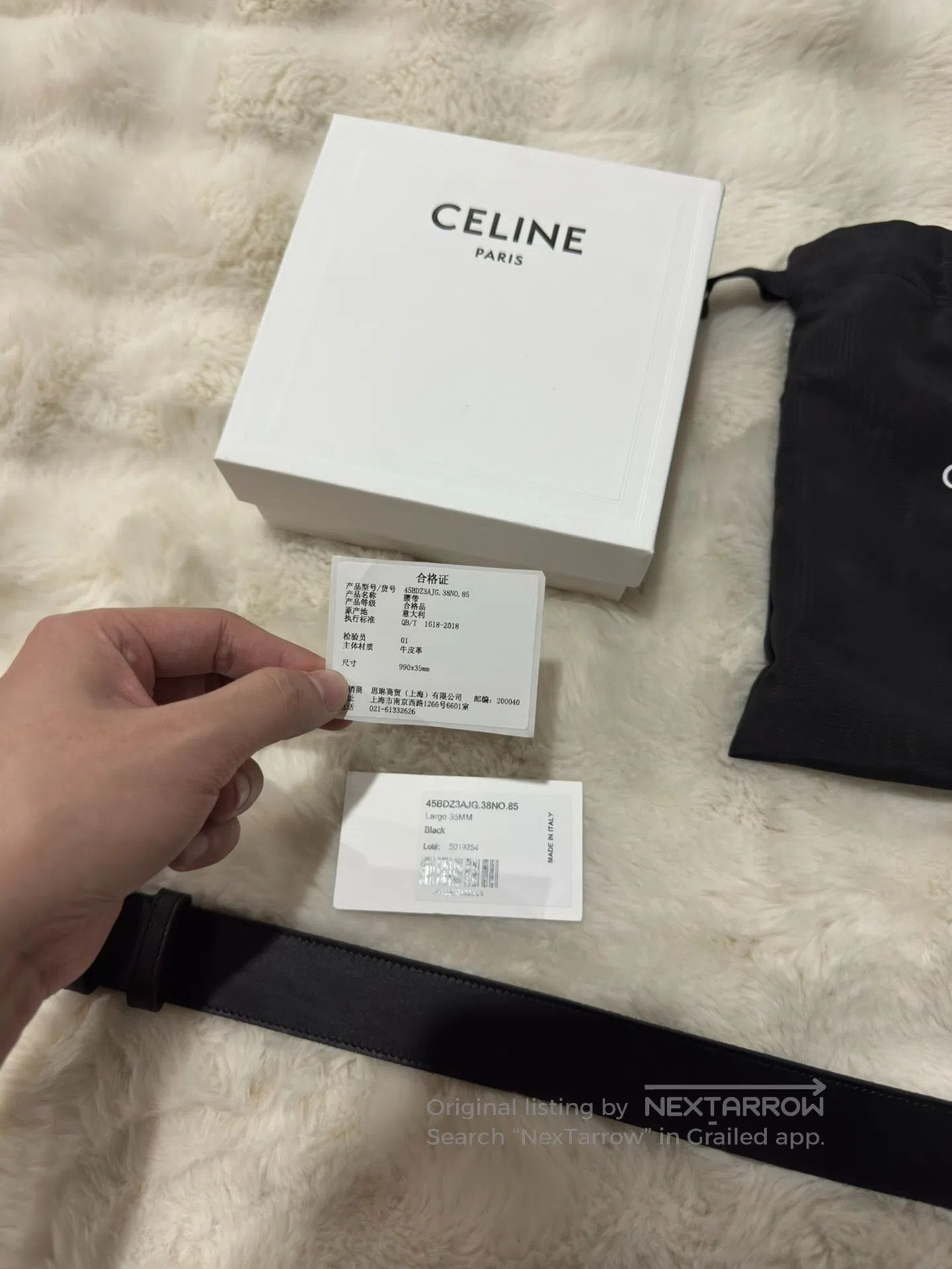 Celine CELINE size 85 Black and Gold Triumph Belt| Size ONE SIZE - 4 Thumbnail
