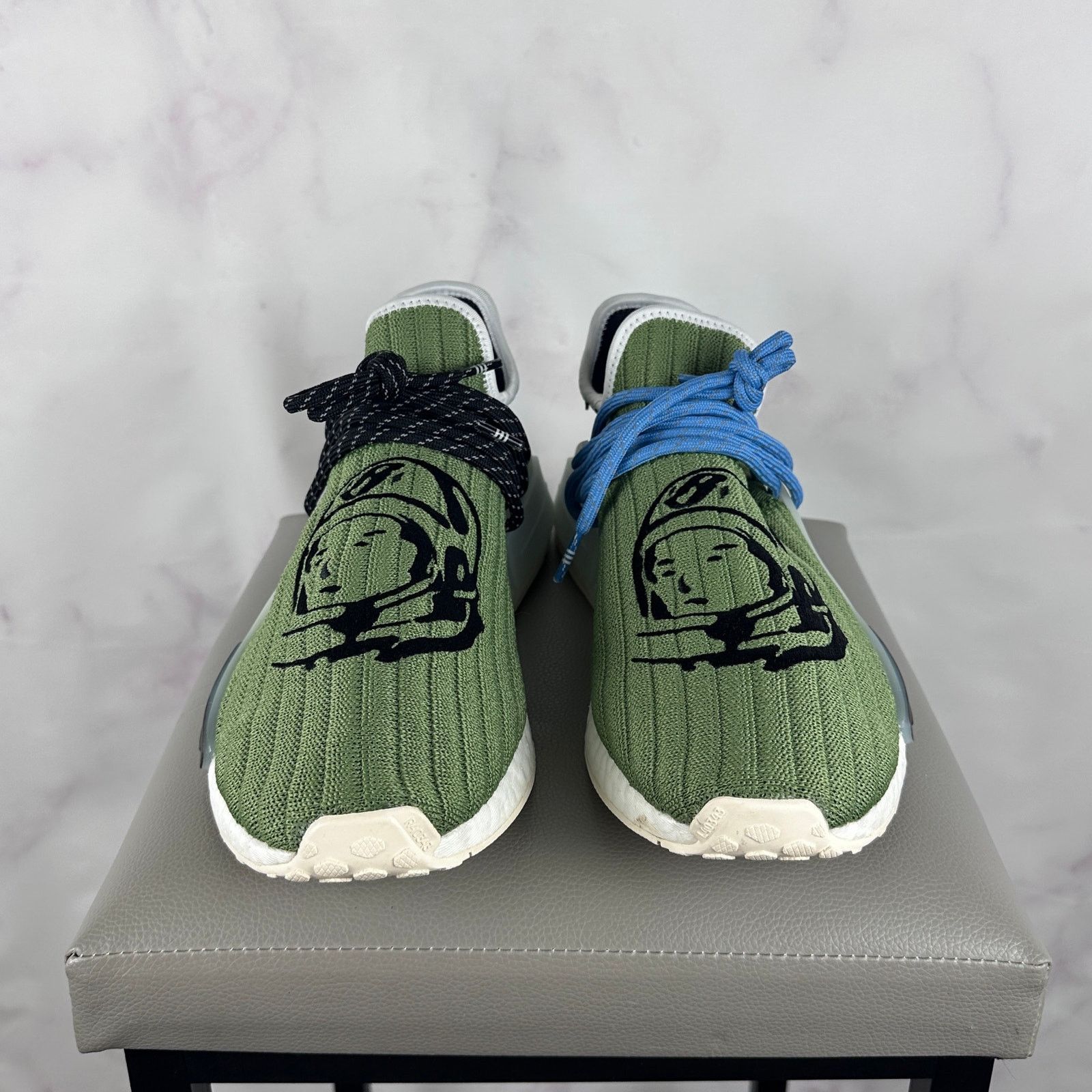 Adidas × Pharrell Sample Billionaire Boys Club NMD Hu Astronaut Green Size US 10 / EU 43 - 6 Thumbnail