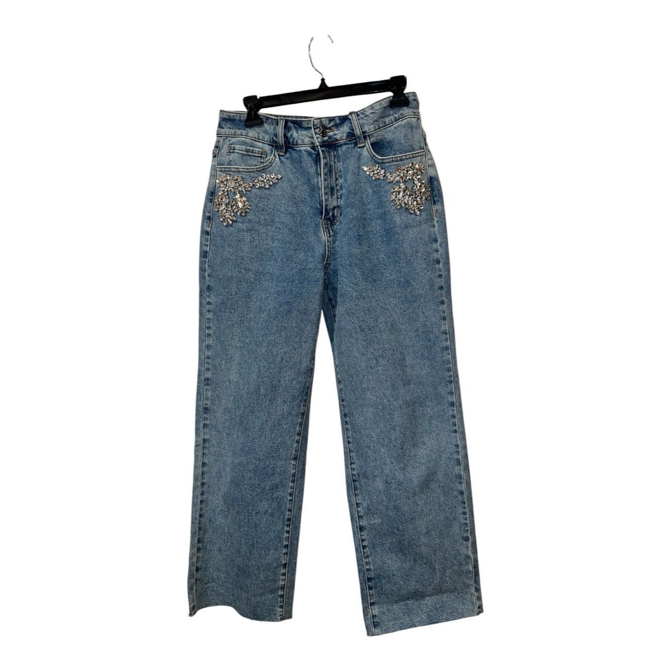 Generation Love Generation Love Carolyn Crystal Denim Pants Jeans NWT Size Size 28" / US 6 / IT 42 - 4 Thumbnail