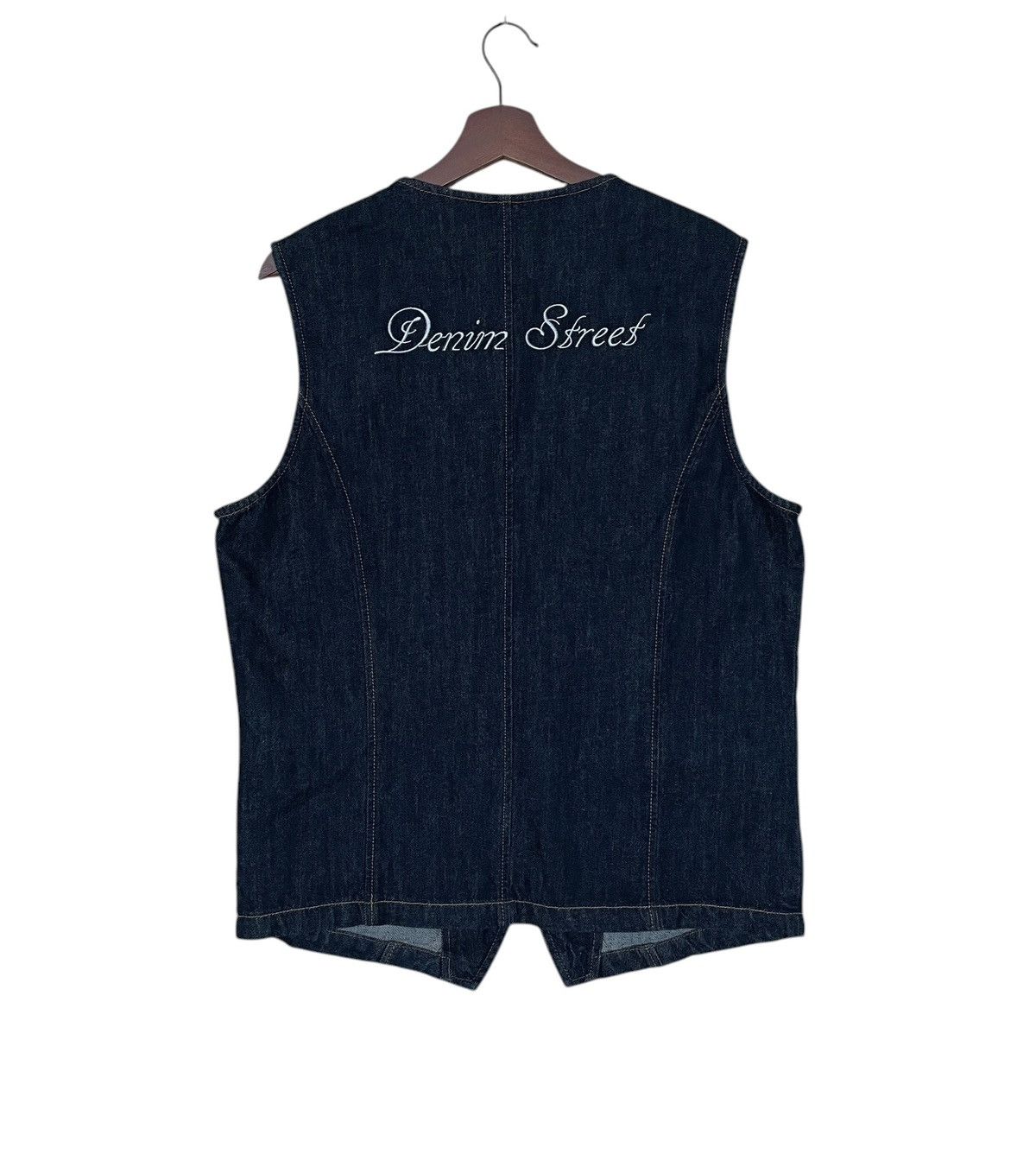 Vintage Vintage Japanese Brand Denim Street Vest 2000s Size US XL / EU 56 / 4 - 2 Thumbnail