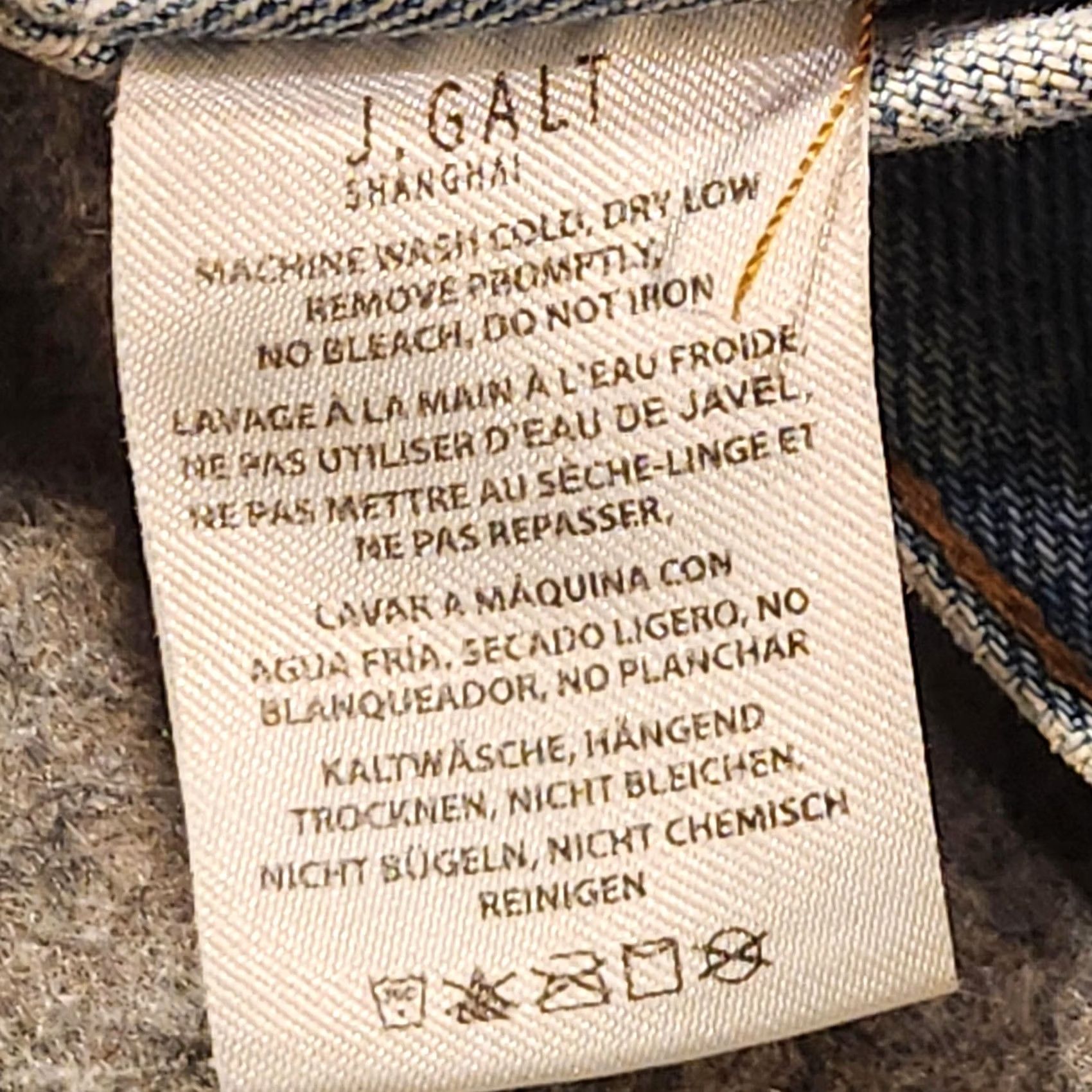 Denime VINTAGE John Galt Denim Jacket Womens Small Blue Trucker Corduroy Collar Size S / US 4 / IT 40 - 4 Thumbnail