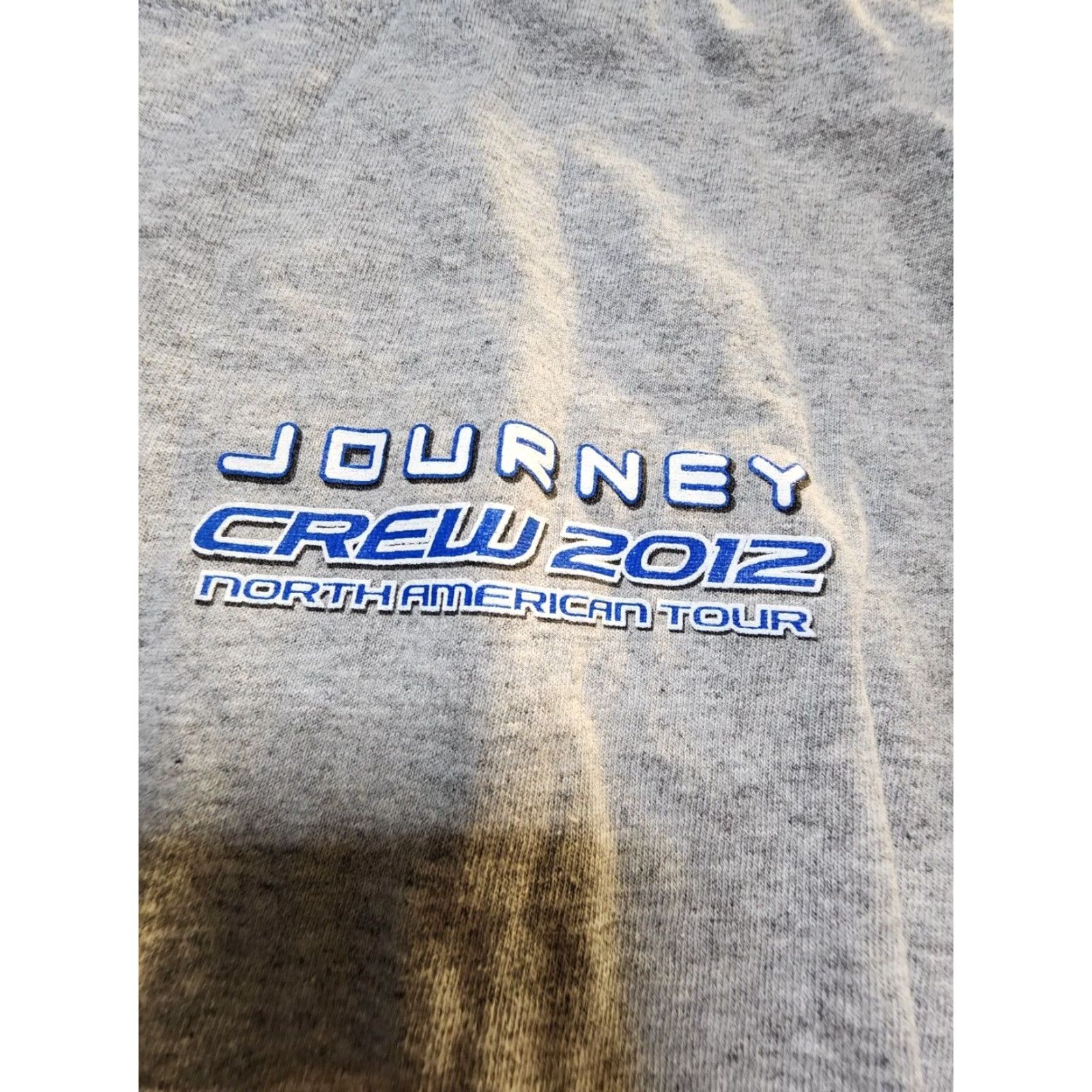 Vintage Journey 2012 Tour Graphic Tee Mens XL Gray Band T Shirt Size US XL / EU 56 / 4 - 2 Thumbnail