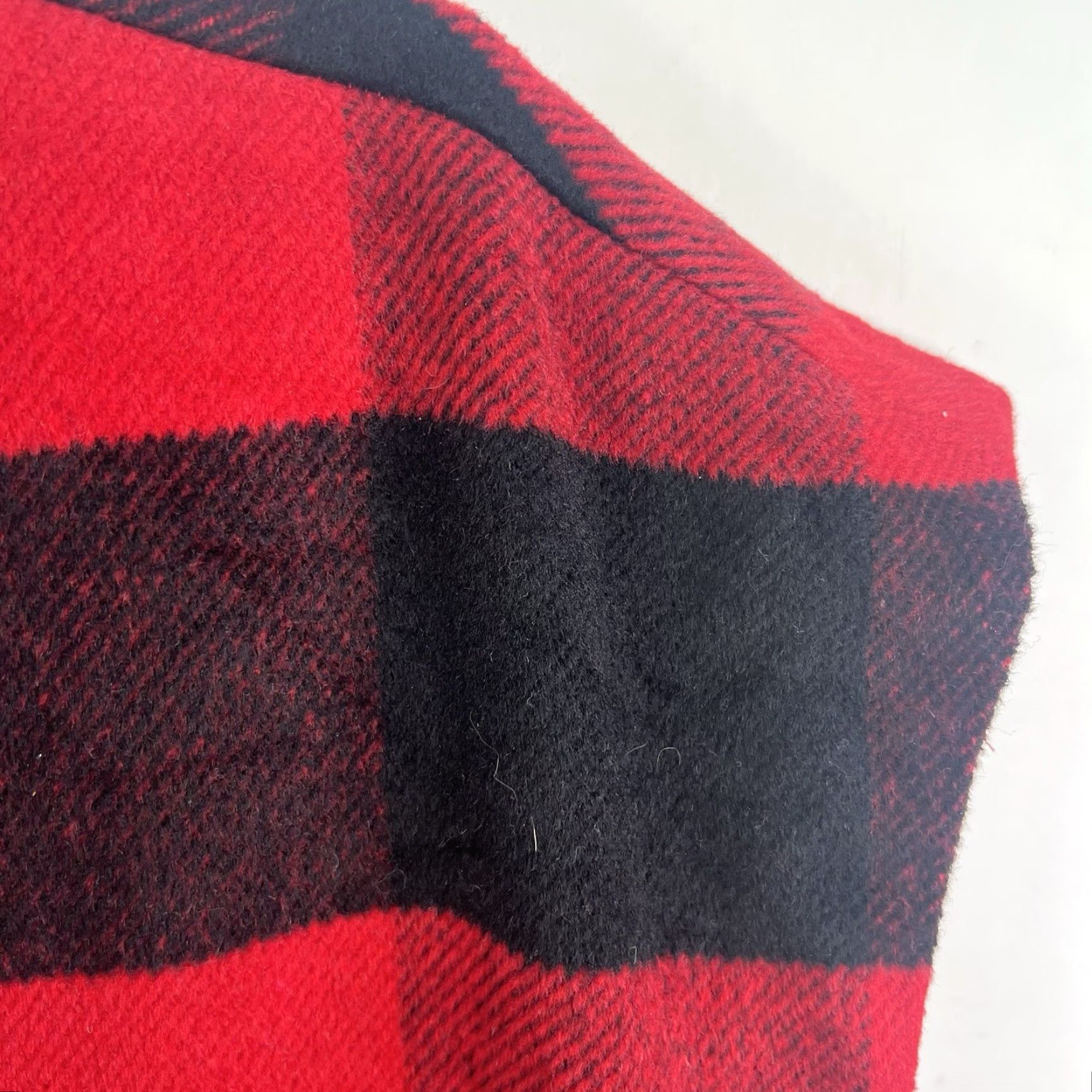 Lucky Brand Lucky Brand Buffalo Plaid Wool-Blend Vest Womens XL Red/Black Casual Fall Winter Size XL / US 12-14 / IT 48-50 - 2 Thumbnail