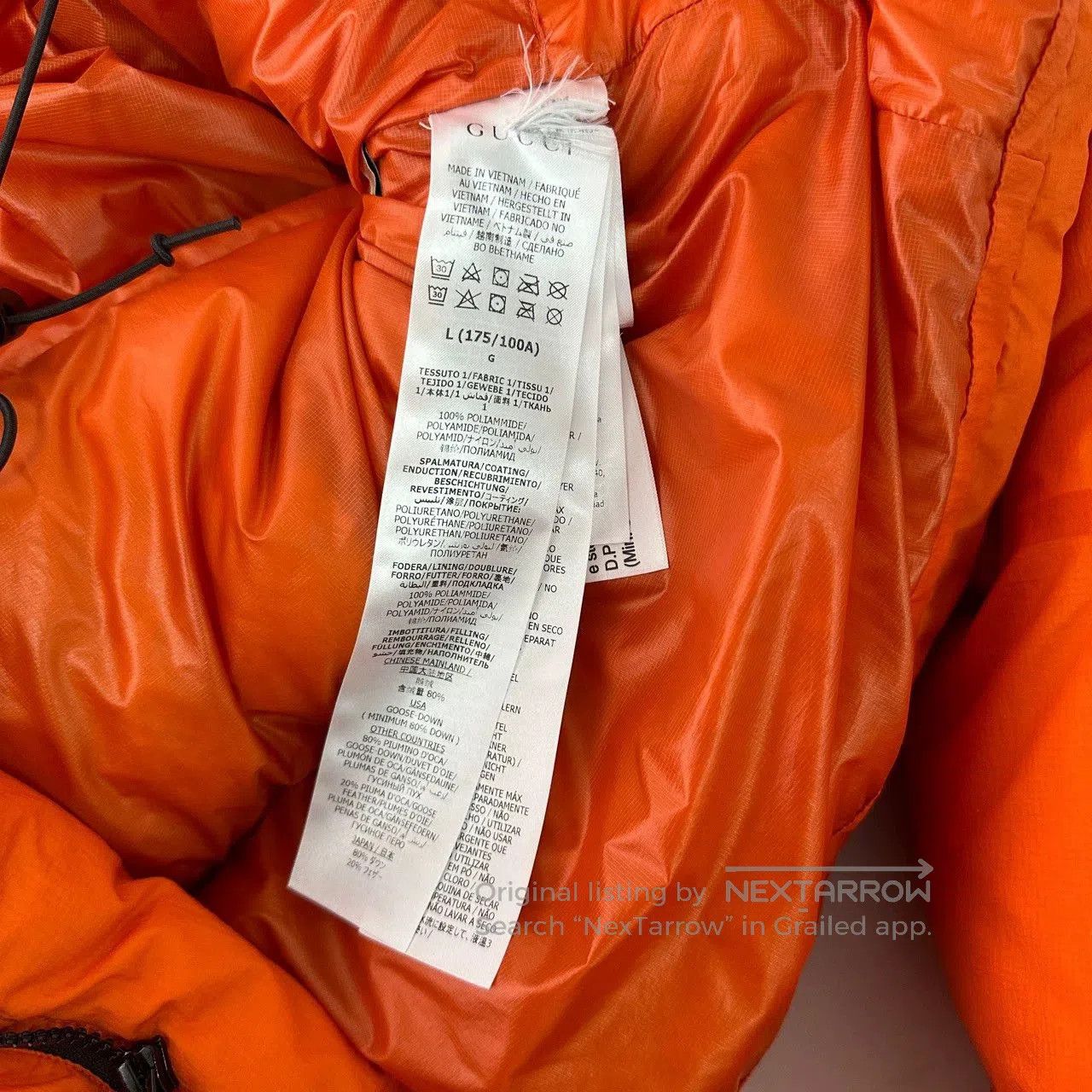 Gucci gucci the north face orange logo down jacket. Size US XL / EU 56 / 4 - 6 Thumbnail