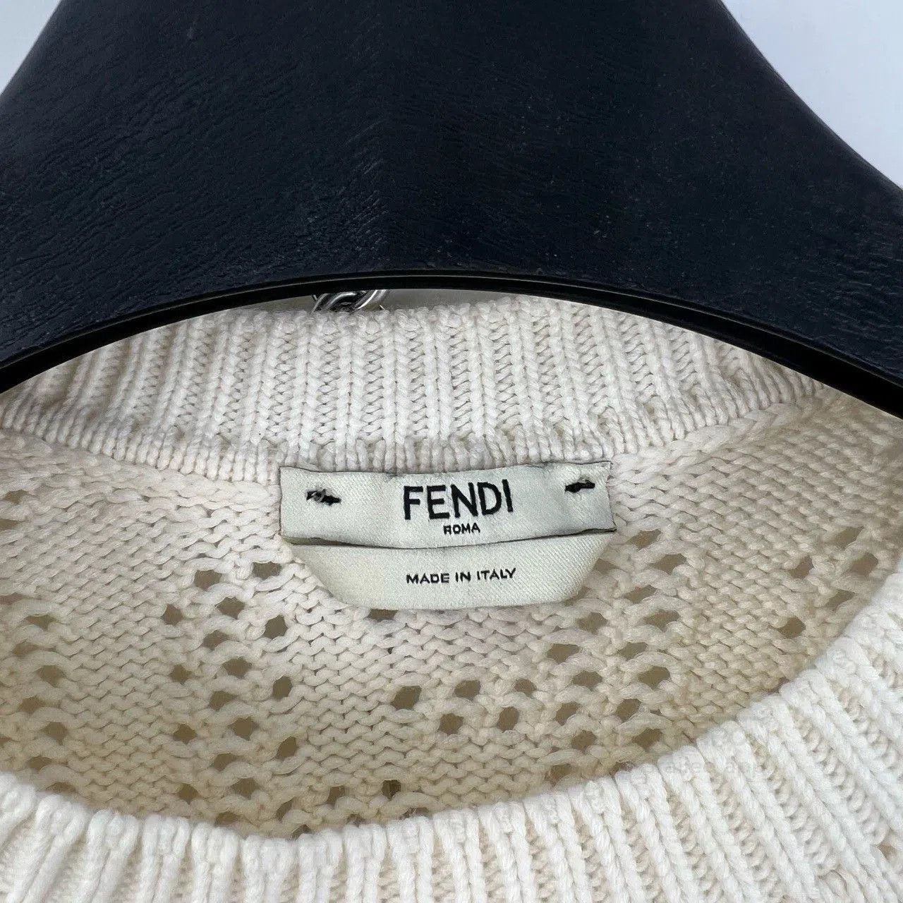 Fendi Fendi Double F Logo Hollow Knit Tee. Size S / US 4 / IT 40 - 6 Thumbnail