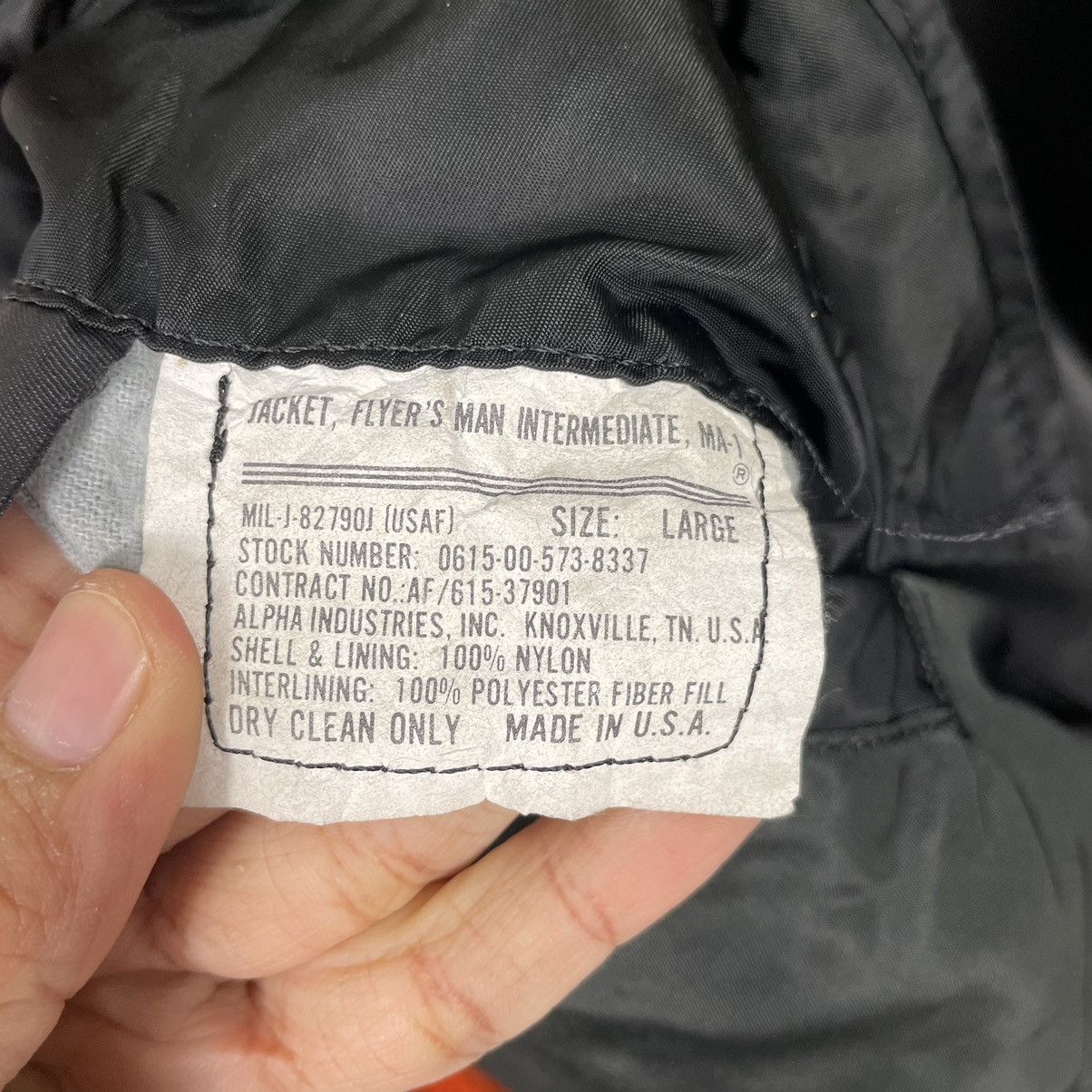 Alpha Industries 💥ALPHA INDUSTRIES MA1 RIOT BOMBER JACKET Size US L / EU 52-54 / 3 - 16 Thumbnail