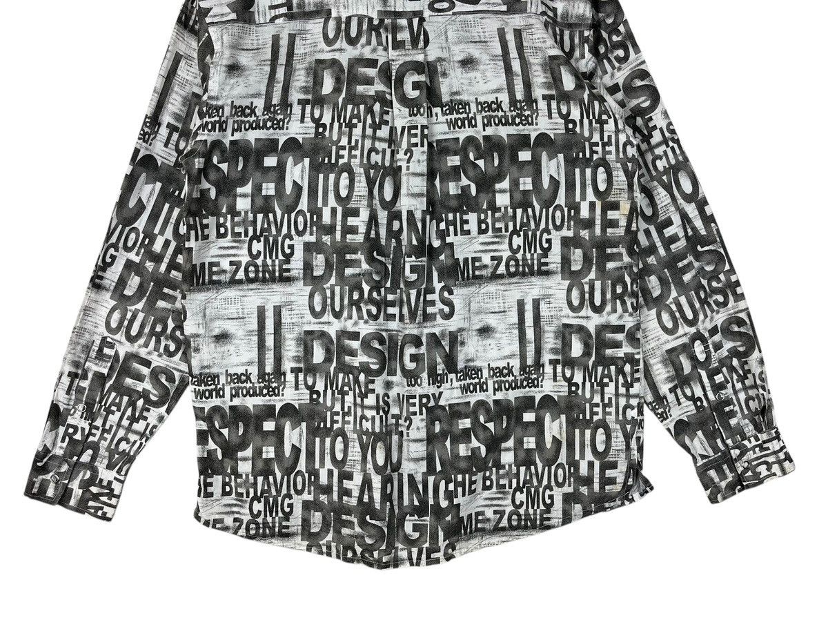 Hysteric Glamour × Japanese Brand Japanese Brand Commontage Poem Alloverprint Button Up Size US L / EU 52-54 / 3 - 11 Thumbnail