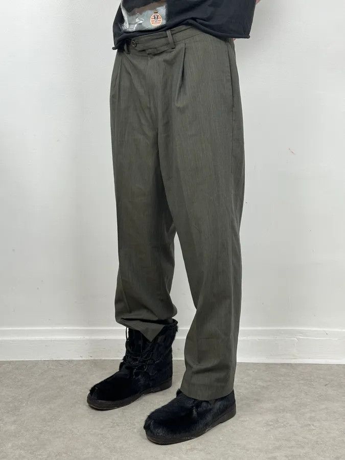Gianfranco Ferre 2000s Gianfranco Ferré Dark Green Cozy Tailored Pants Size US 34 / EU 50 - 3 Thumbnail