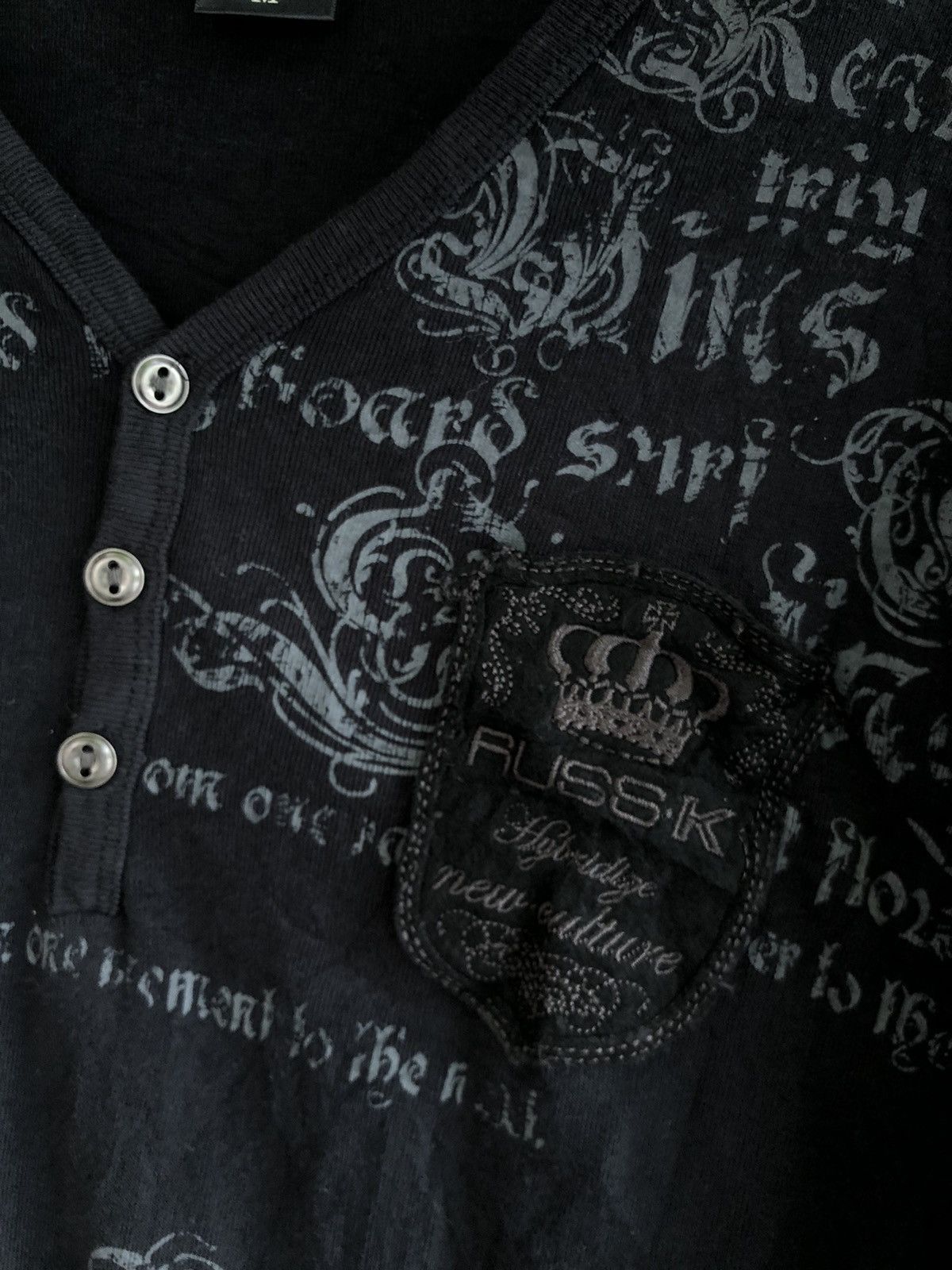 If Six Was Nine × Japanese Brand × Le Grande Bleu (L.G.B.) JAPANESE RUSS-K POEM LONGSLEEVE Size US M / EU 48-50 / 2 - 4 Thumbnail
