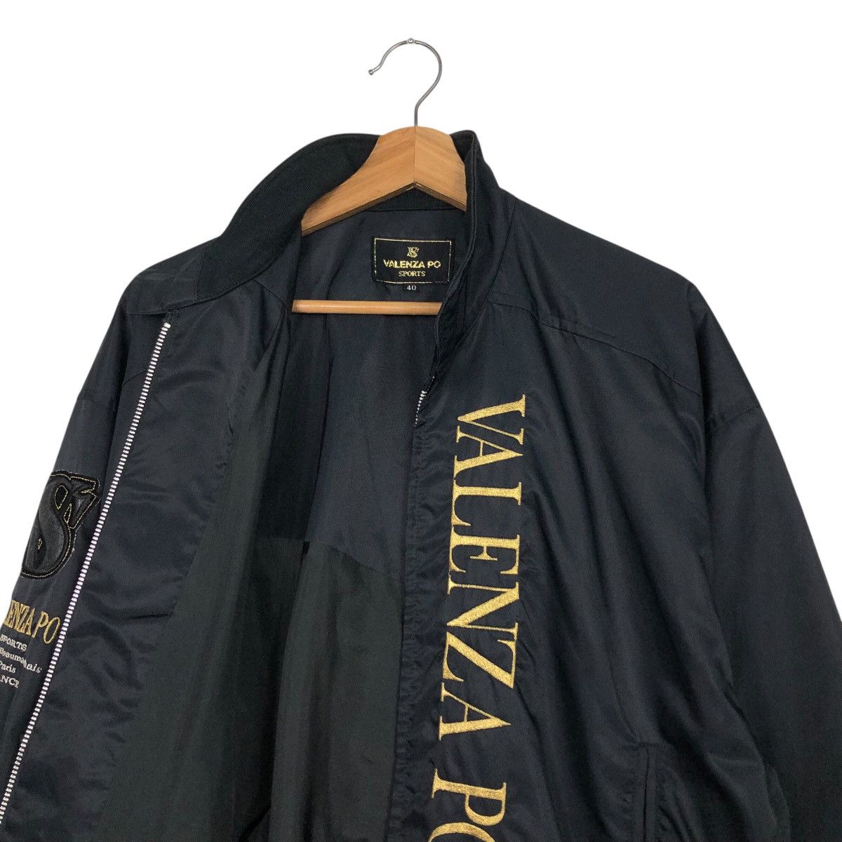 Japanese Brand Vintage Satin Bomber Jacket Valenzia Po Sports Issey Miyake Size US M / EU 48-50 / 2 - 15 Thumbnail
