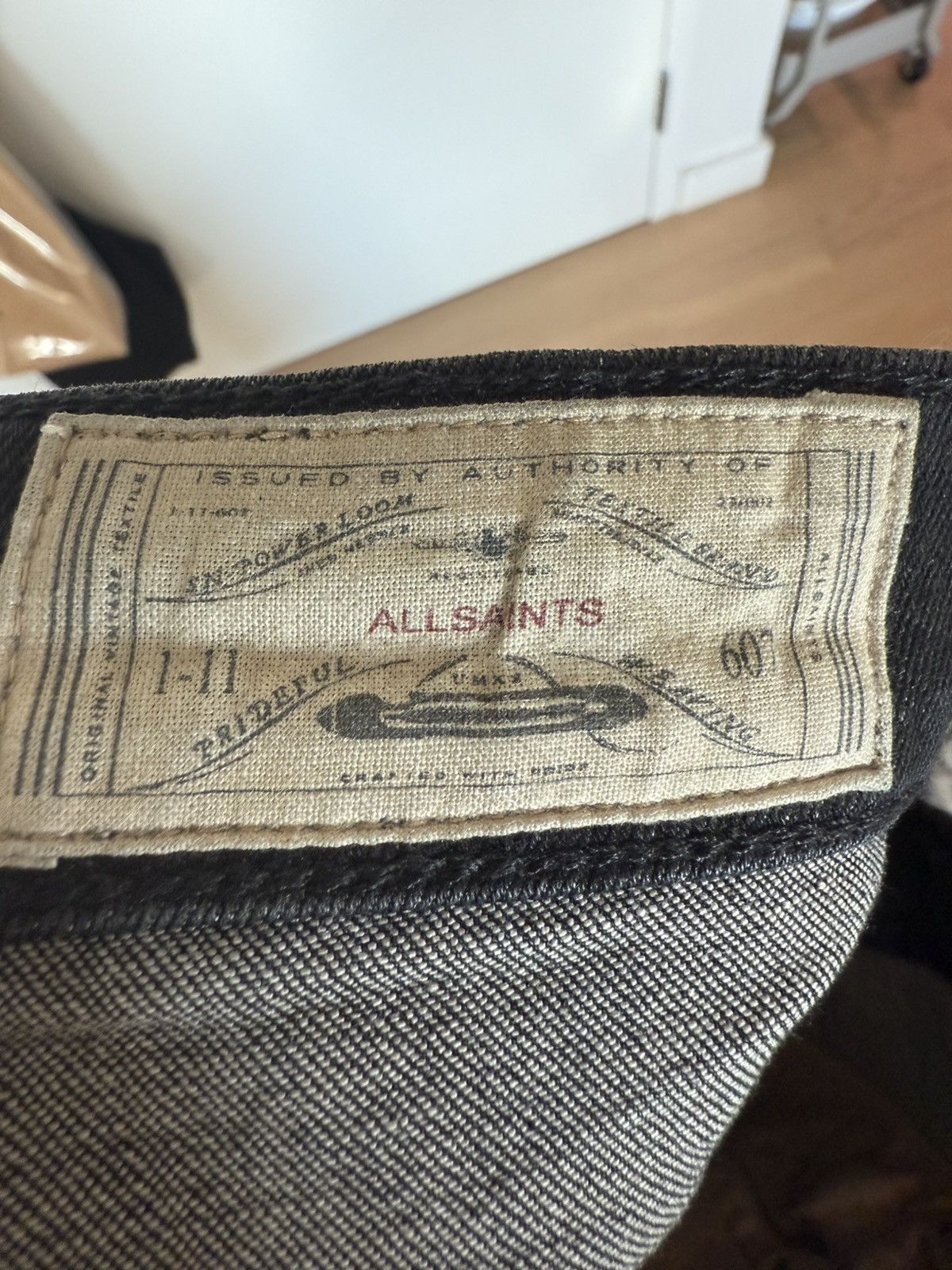 Allsaints Allsaints Black Washed Denim Skinny Jeans Size US 34 / EU 50 - 5 Thumbnail