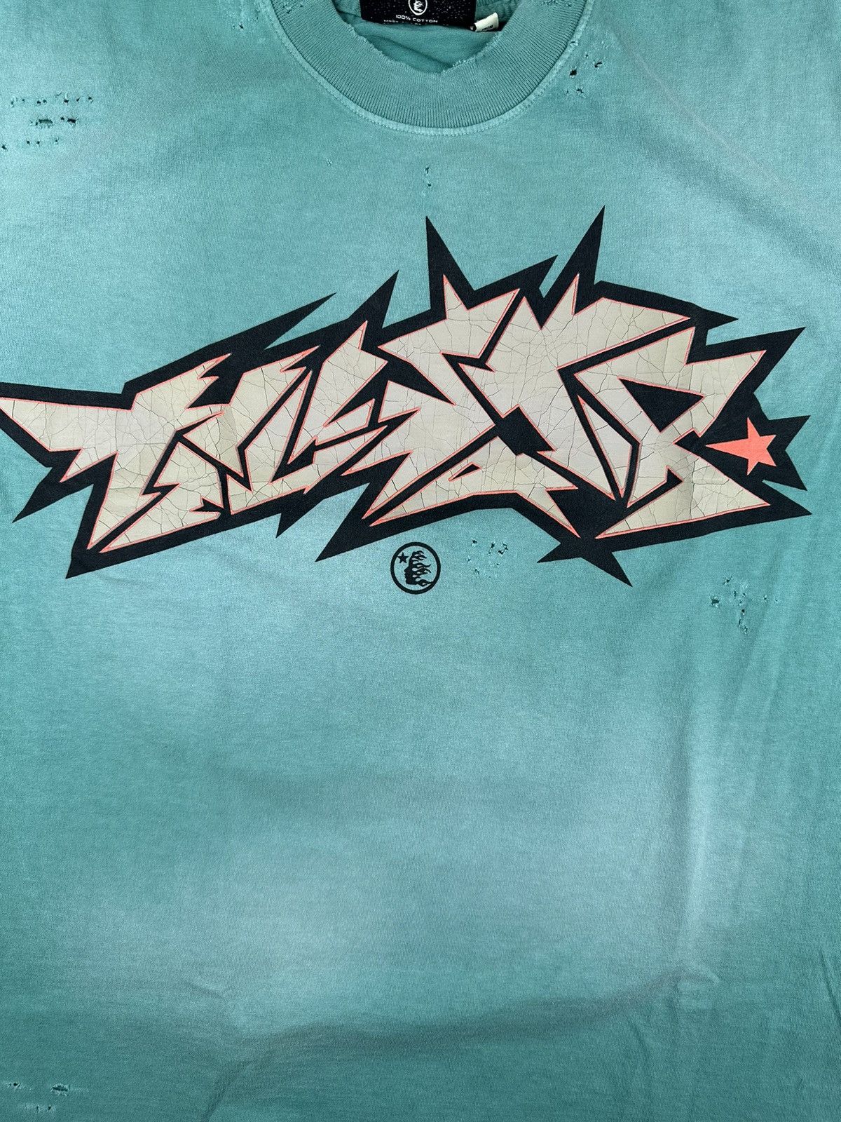 HELLSTAR Hellstar Sample Cracked Print T-shirt Size US L / EU 52-54 / 3 - 2 Thumbnail
