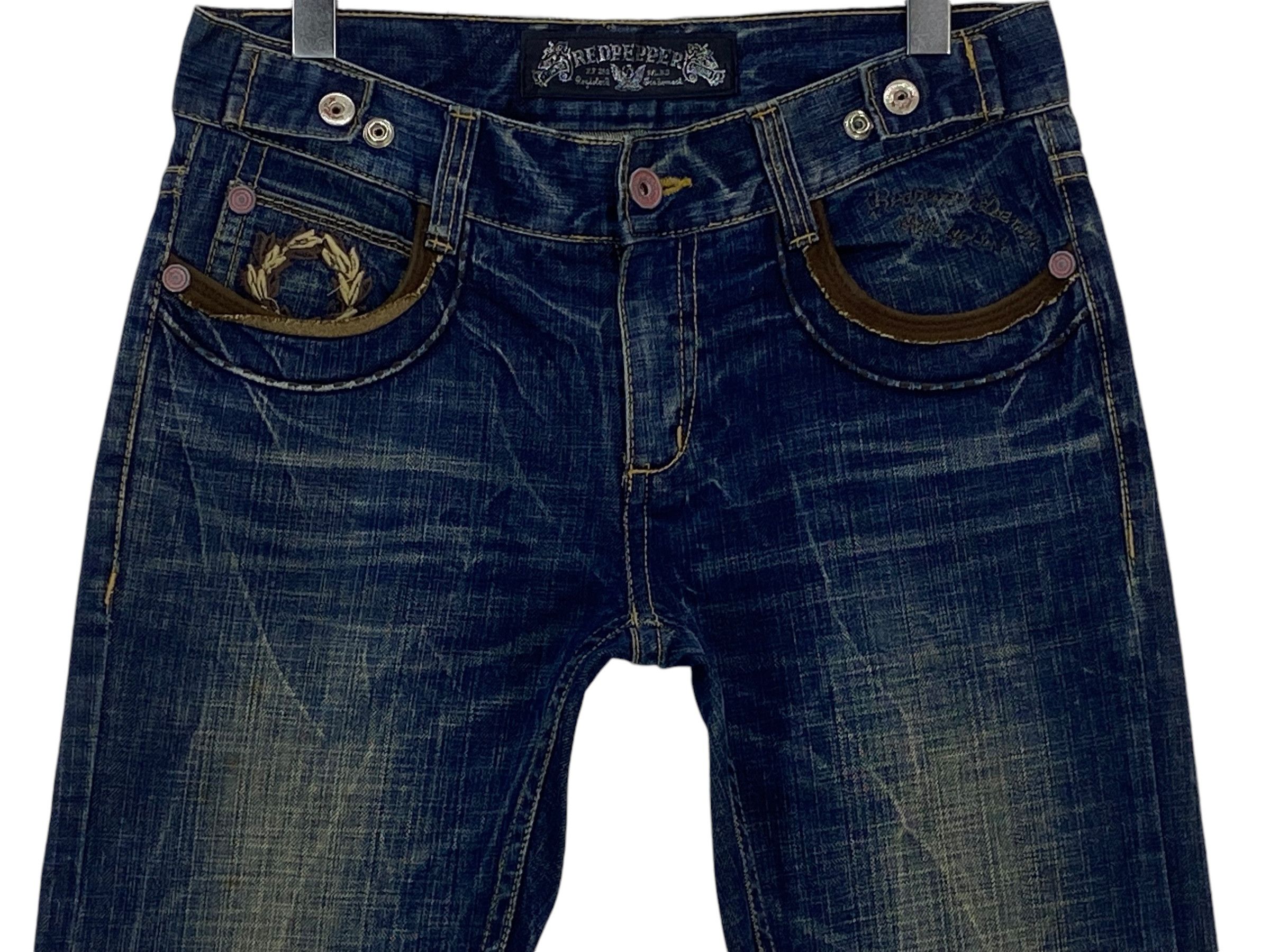 Japanese Brand × Rockstar Games Red Pepper Jeans Slim Jeans Embroided Jeans Size 30" / US 8 / IT 44 - 3 Thumbnail