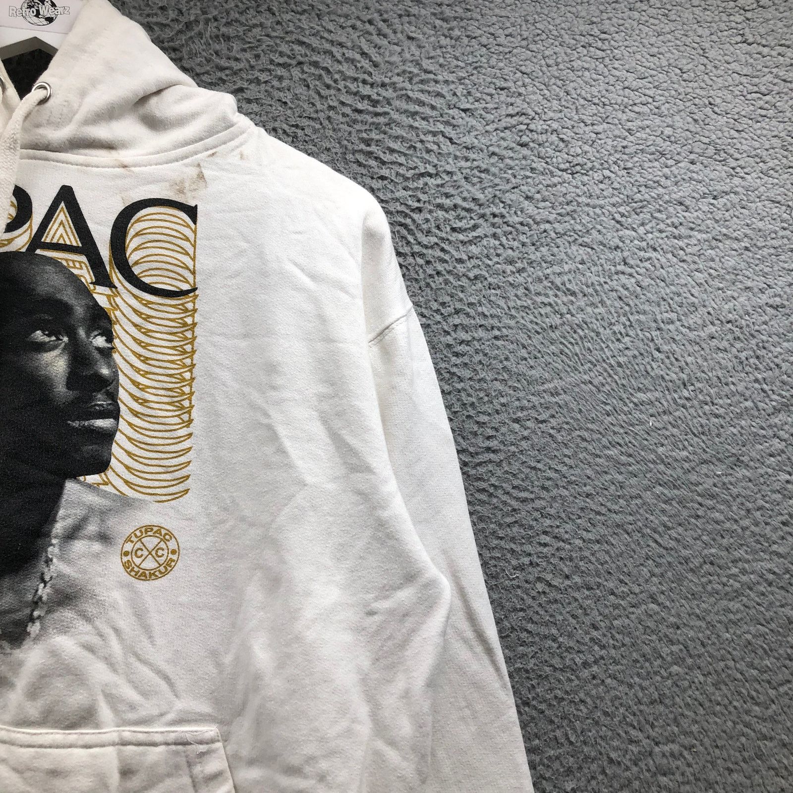 Cross Colours Cross Colours x Tupac Shakur Hoodie Mens Medium 2Pac White Size US M / EU 48-50 / 2 - 11 Thumbnail