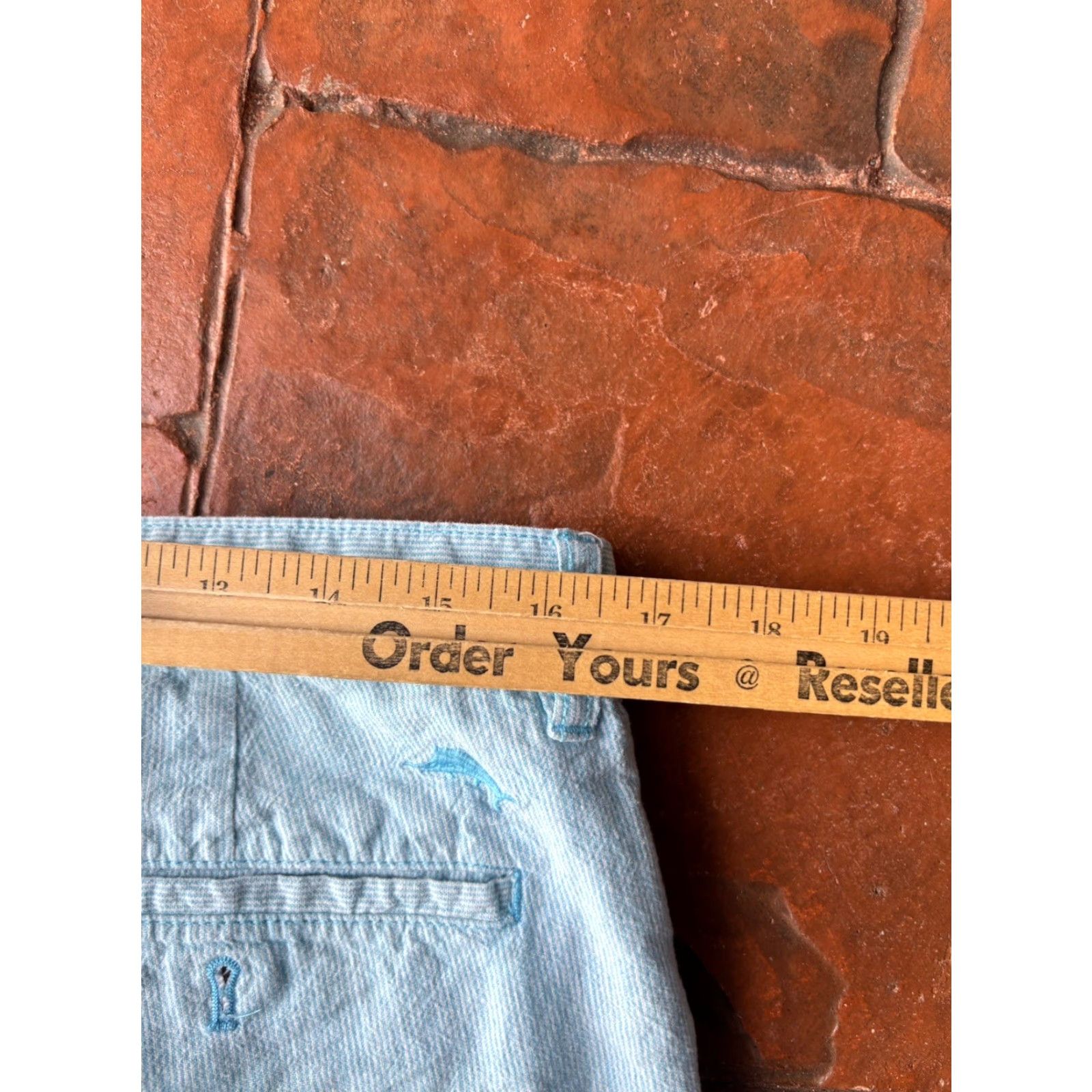 Tommy Bahama Tommy Bahama Linen Blend Chino Shorts Men’s 32 Blue Size US 32 / EU 48 - 7 Thumbnail