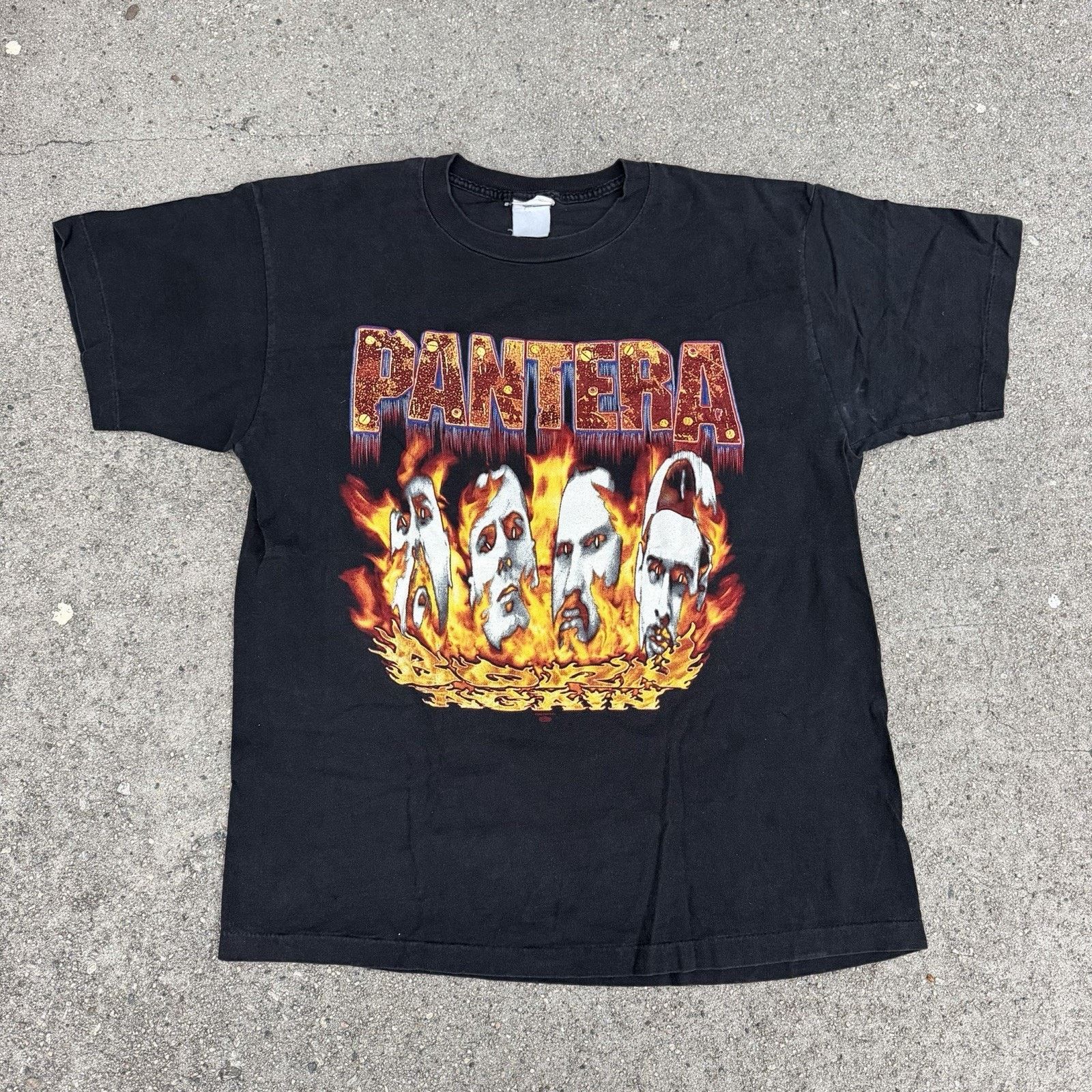 Band Tees × Vintage Vintage 1995 Winterland Pantera Snake Eyes Band T-Shirt Size US XL / EU 56 / 4 - 3 Thumbnail