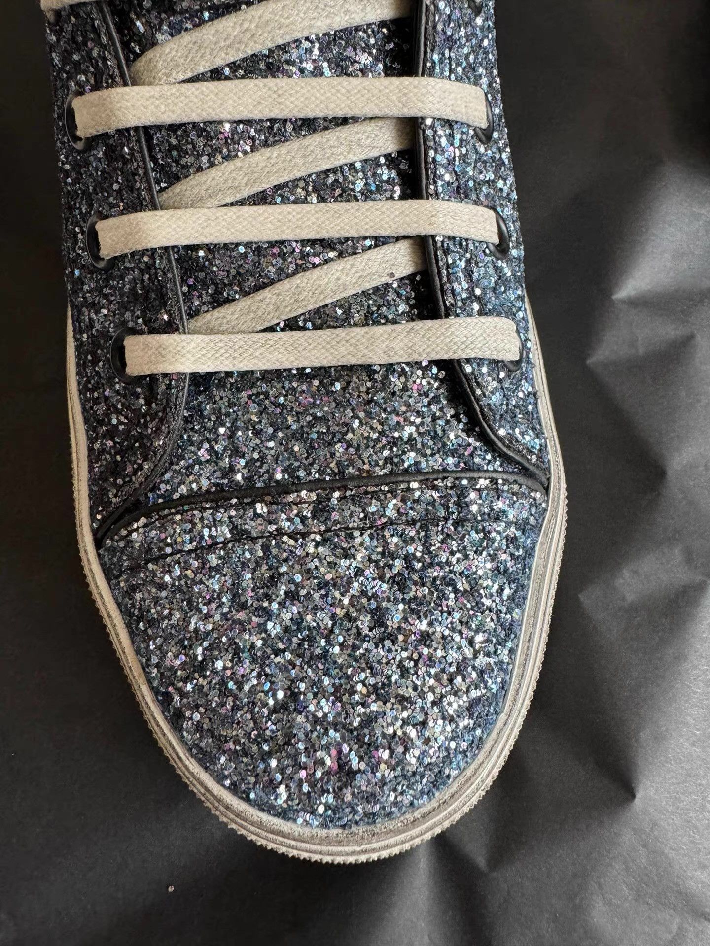 Saint Laurent Paris Saint Laurent Glitter Skate Sneakers Ｑ23 Size US 7 / EU 40 - 5 Thumbnail