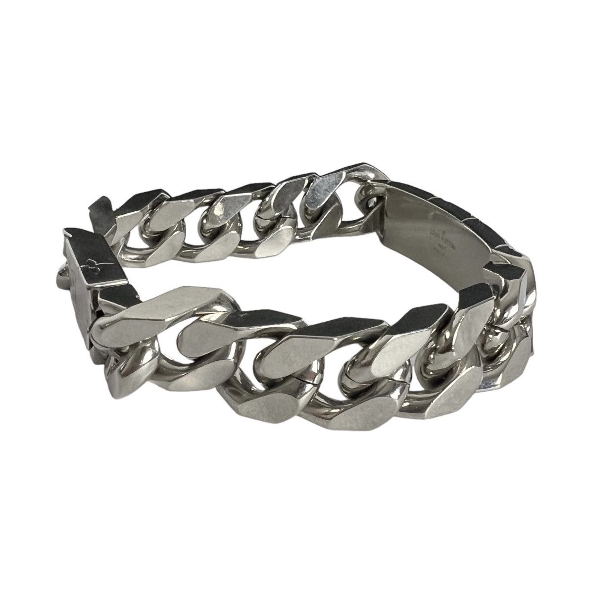 Louis Vuitton Louis Vuitton Monogram Chain Silver Bracelet Grailed