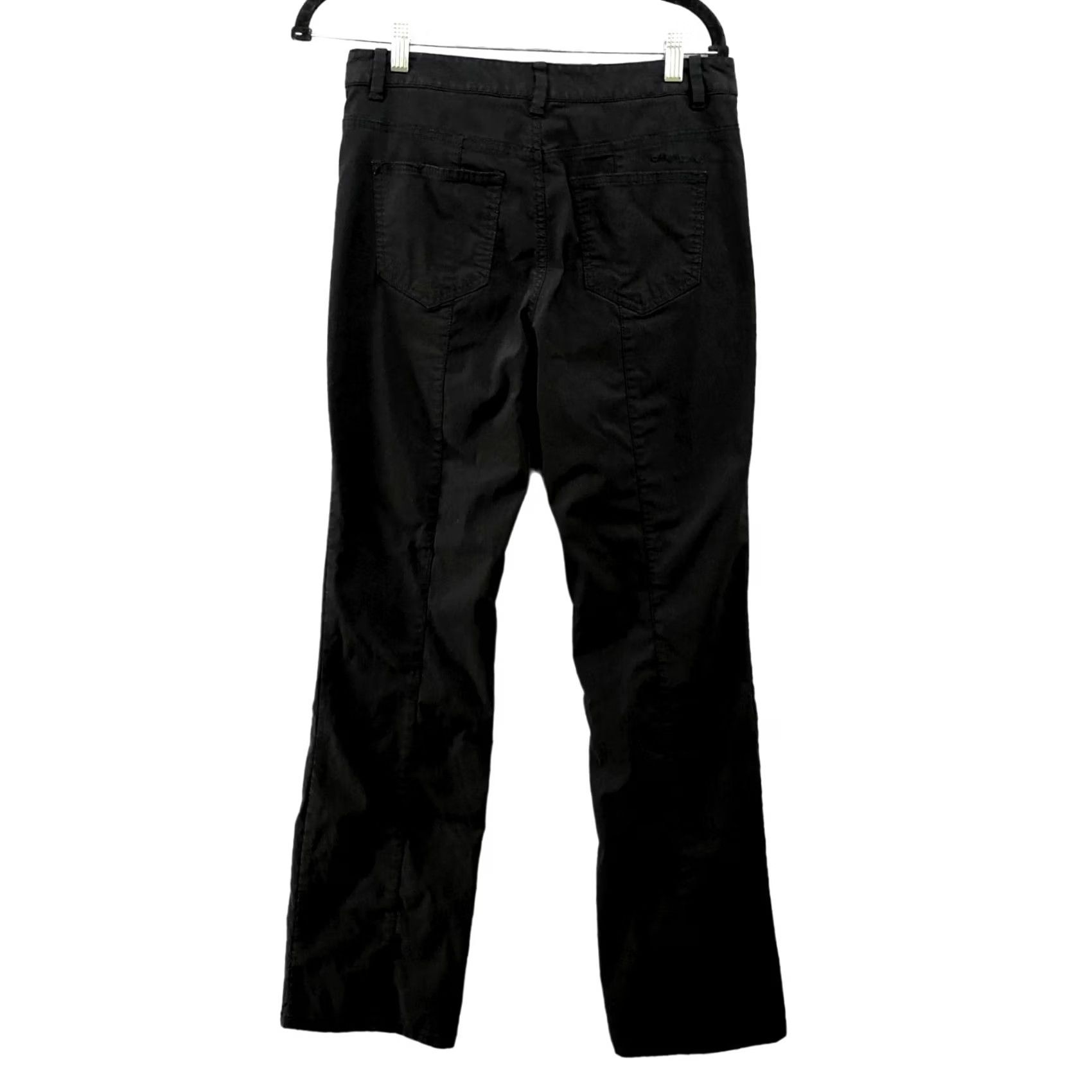 DKNY DKNY Pants Straight Leg Womens Size 6 Black Nylon Stretch Rain Pants Y2K Vintage: No Stretch Material Casual Travel 30in Inseam Men/Women? Plain. Size 28" / US 6 / IT 42 - 2 Thumbnail