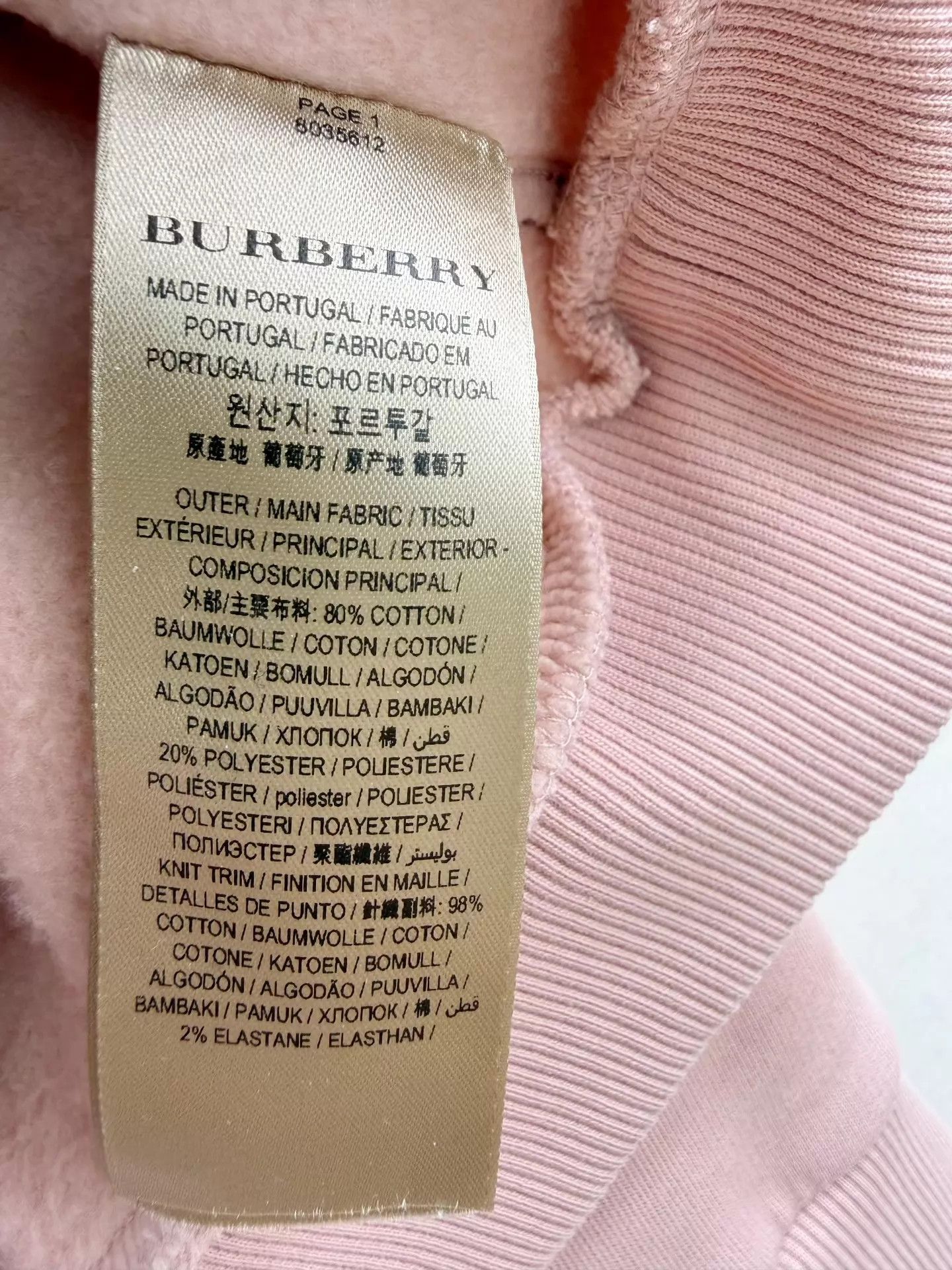 Burberry Burberry S sweatshirt Authentic Worn 2x Size S / US 4 / IT 40 - 5 Thumbnail