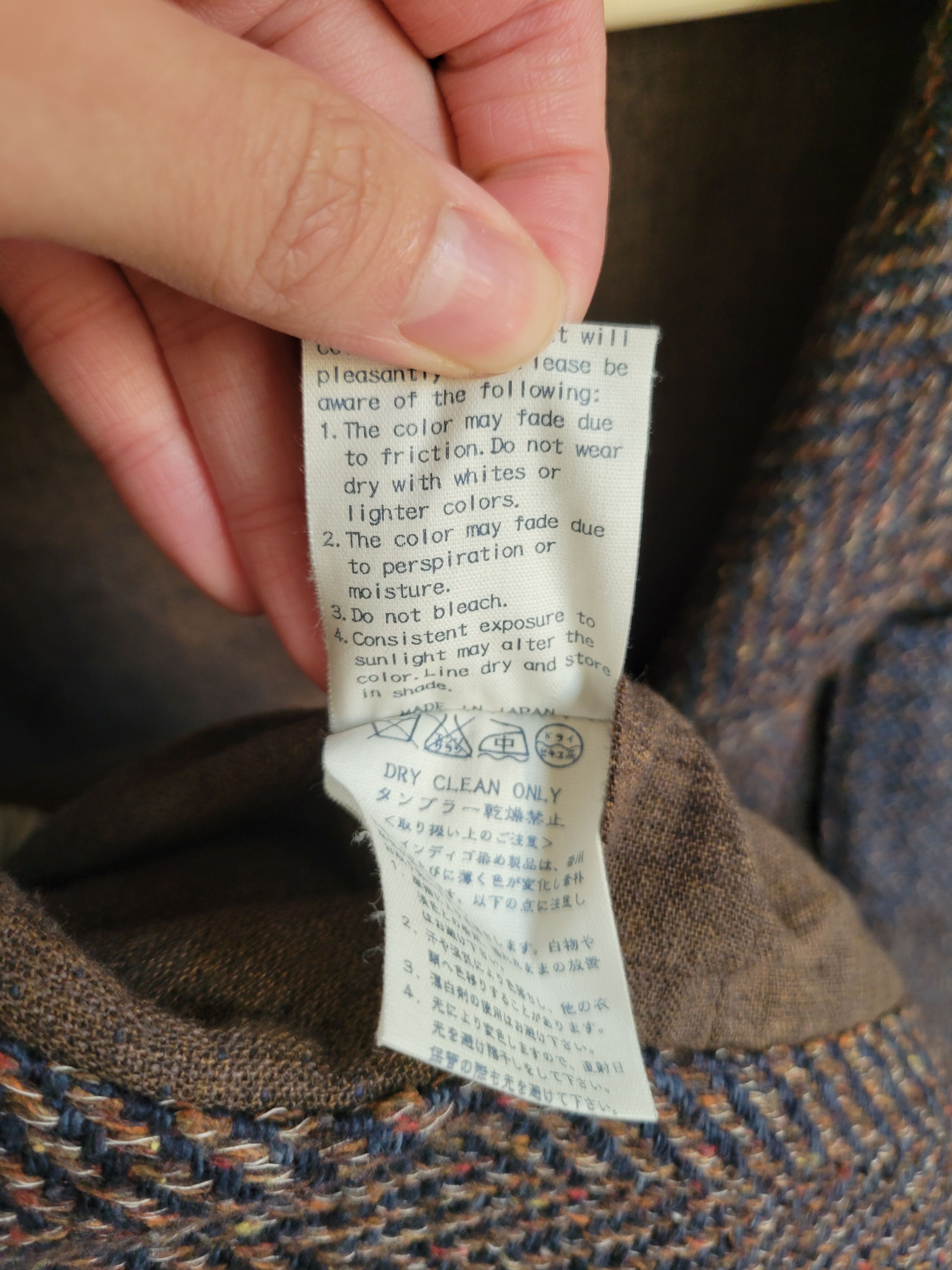 45R Indigo Kuba Tweed Blazer Jacket