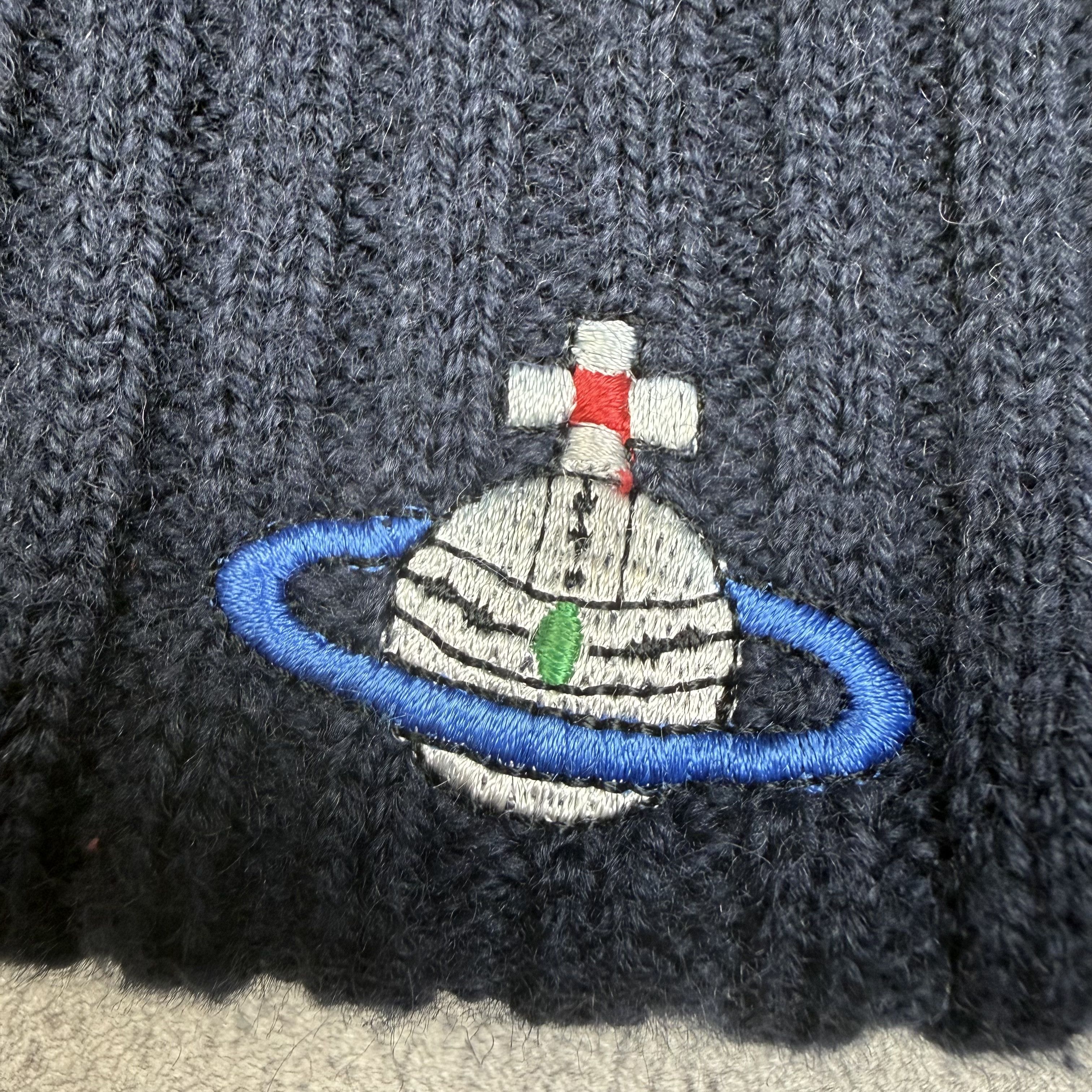 Vivienne Westwood Wool Knit Orb Beanie Hat Size ONE SIZE - 2 Thumbnail