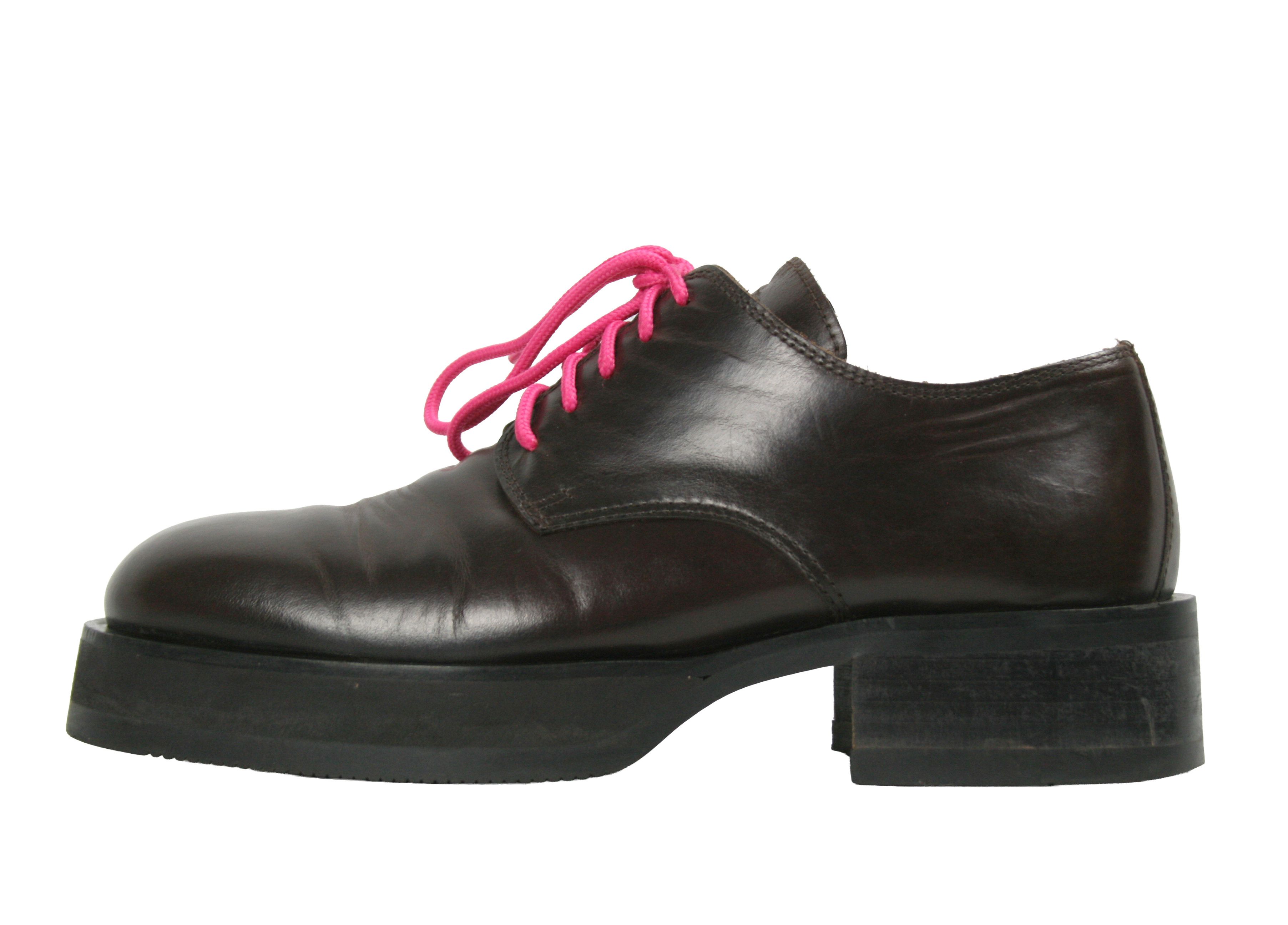 Dolce & Gabbana 90S Massive Platform Oversize Derby Shoes Vintage Size US 7.5 / EU 40-41 - 1 Thumbnail