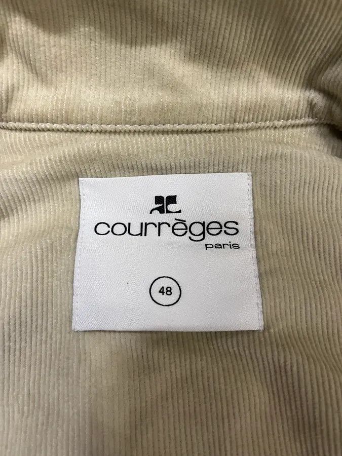 Courreges SS2023 Courreges Beige Velvet Bondage Jacket Size US S / EU 44-46 / 1 - 7 Thumbnail