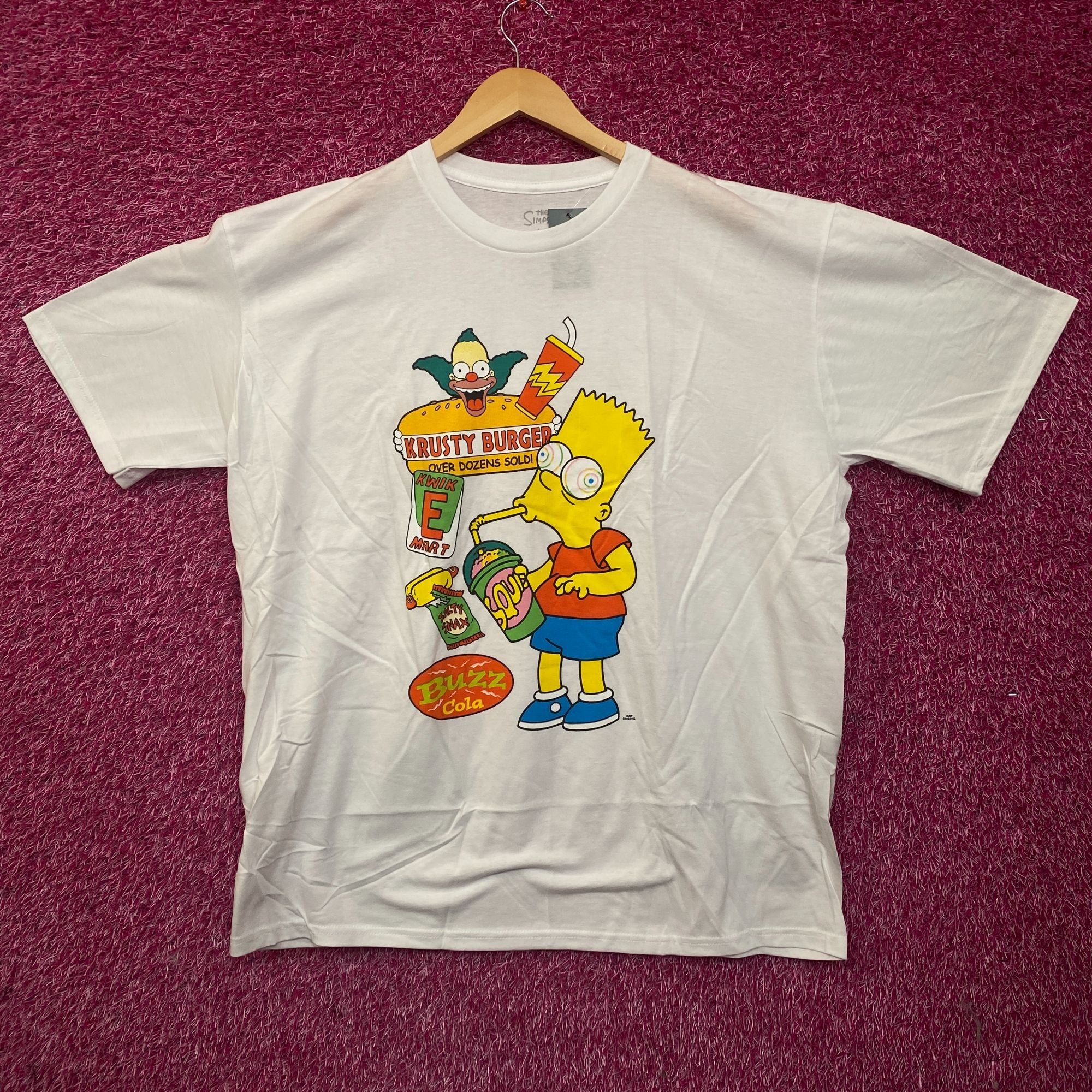 The Simpsons The Simpsons Bart Simpson Buzz Cola Krusty Burger Graphic T- Size US XXL / EU 58 / 5 - 1 Thumbnail