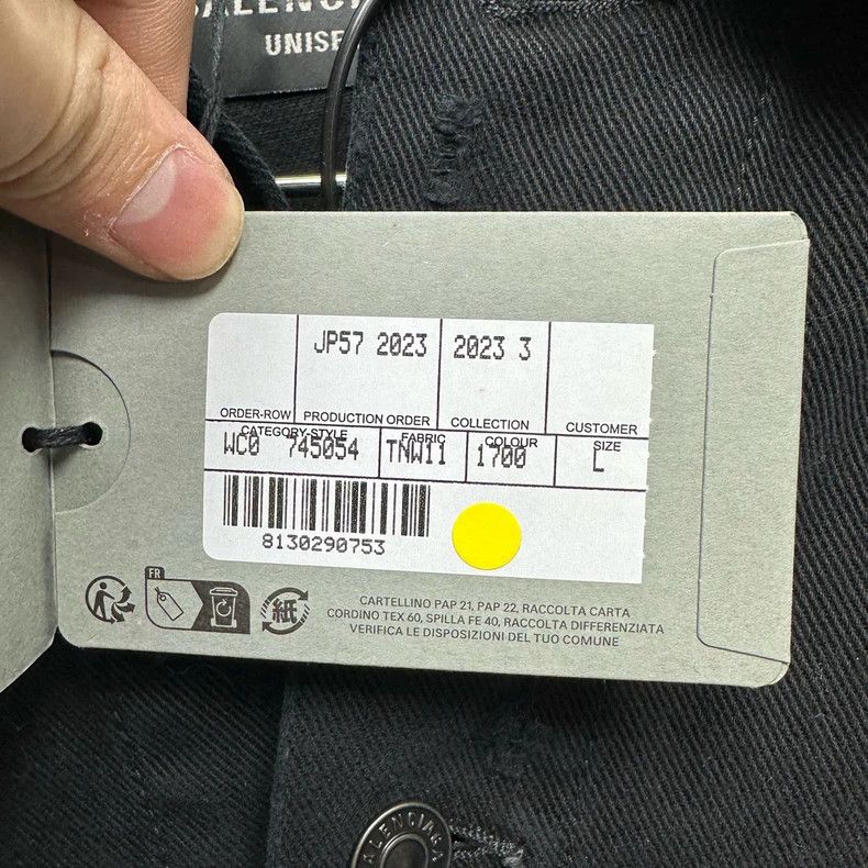 Balenciaga Balenciaga Sanskrit mud dyeing destroys denim jacket Size US L / EU 52-54 / 3 - 6 Thumbnail