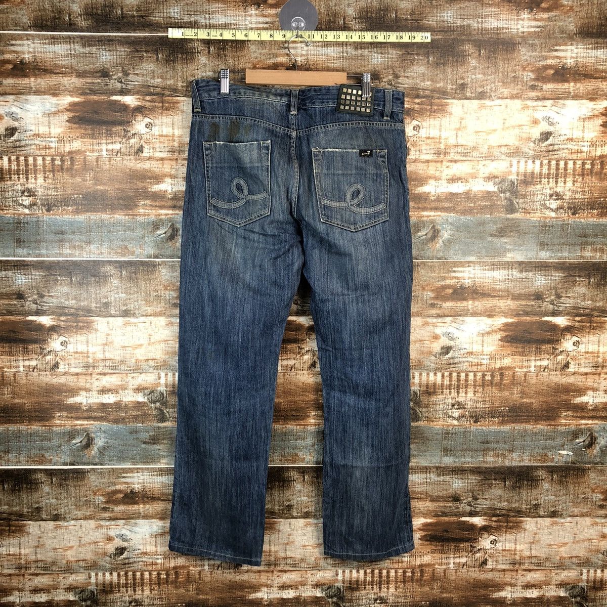 Seven 7 DL Seven 7 Blue Distressed Denim Pants #C204 Size US 32 / EU 48 - 13 Thumbnail