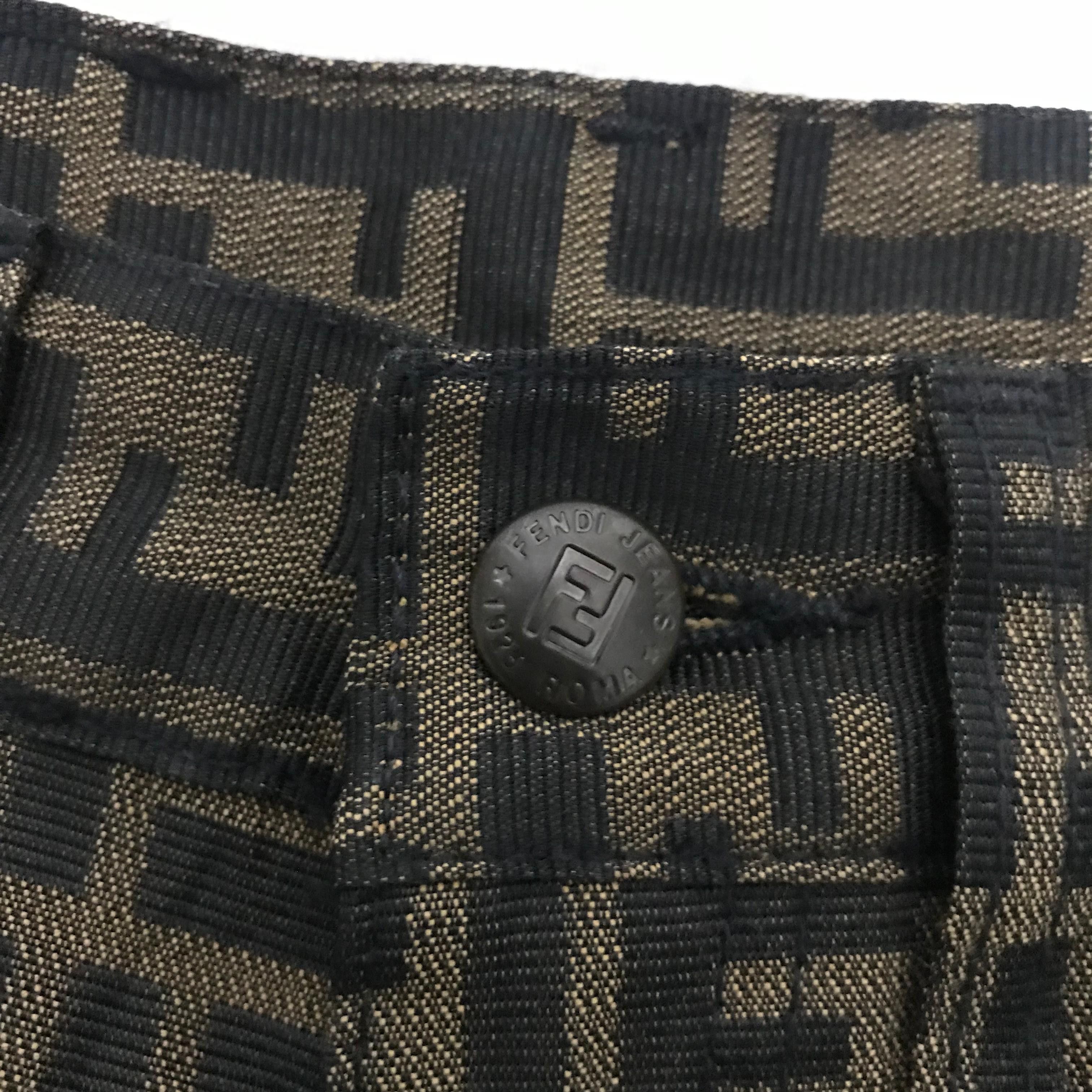 Fendi Fendi Zucca Monogram Pants Size 26" / US 2 / IT 38 - 3 Thumbnail