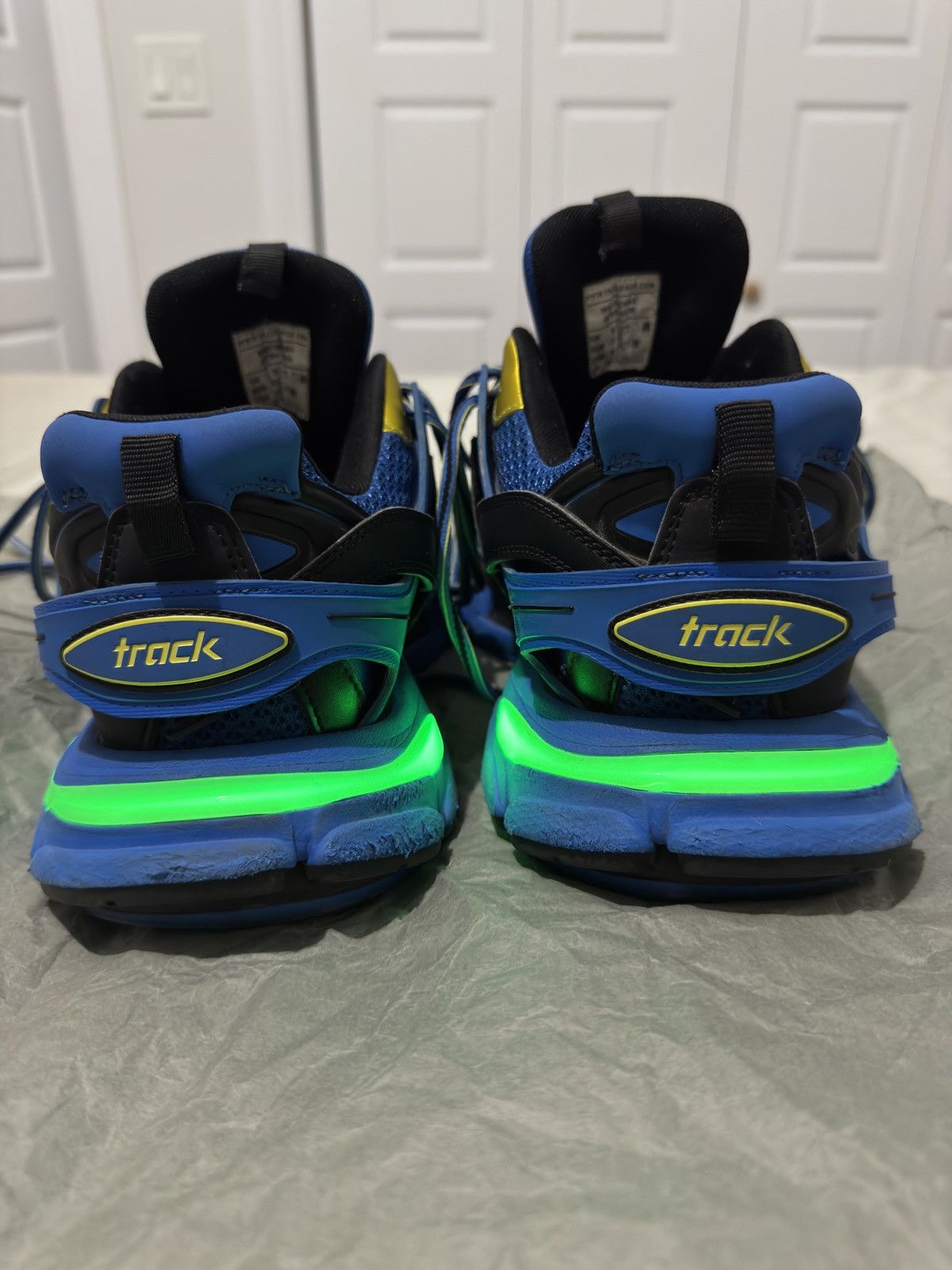 Balenciaga Track LED Blue/Yellow/Black – Size EU 43