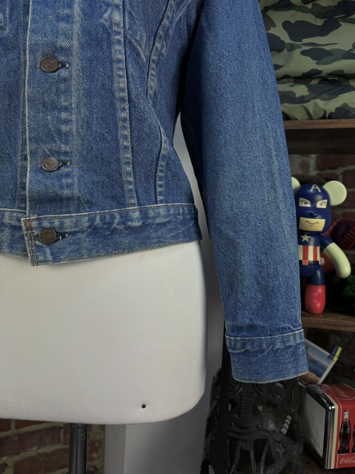 Levi's × Vintage LEVIS Vintage Made in USA Short Jeans Denim Jacket Size S / US 4 / IT 40 - 5 Thumbnail