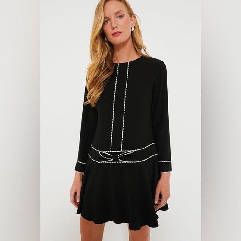 Other NEW Pomander Place Isabel Bow Dress Black White Size XS Size XS / US 0-2 / IT 36-38 - 3 Thumbnail