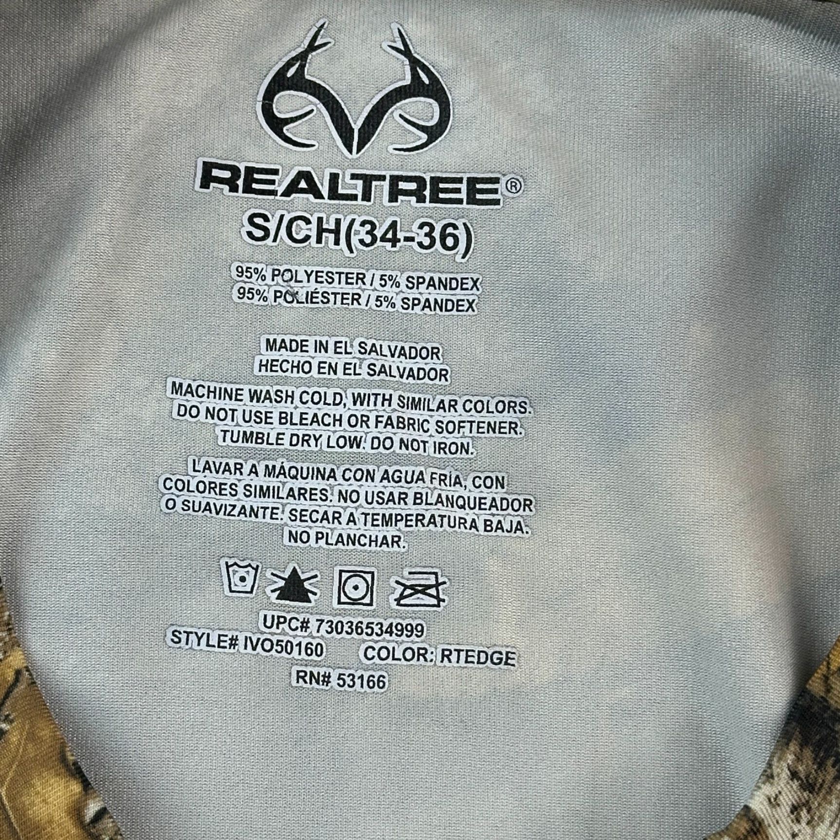 Realtree Realtree Shirt Mens Small Realtree Edge Performance Long Sleeve Hunting Outdoor Size US S / EU 44-46 / 1 - 6 Thumbnail