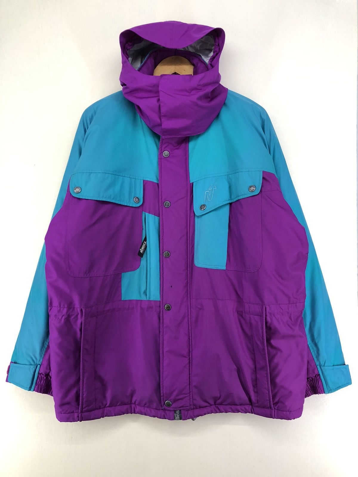 image of Nordica Thermore Multipocket Special Colors Dyed Ski Jacket in Blue Purple, Men's (Size Large)